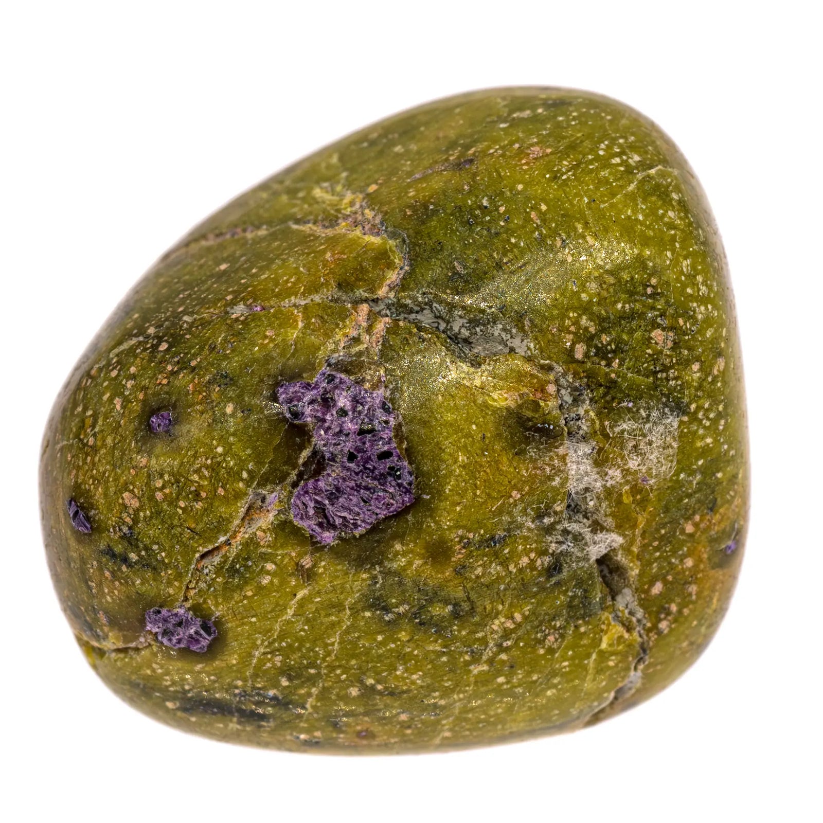 Pierre roulée - Stichtite - Serpentine - Tasmanie - 2.5 à 3 cm - stichtite-roulee-serpentine-stcpr0 - CRISTAL SOURCES