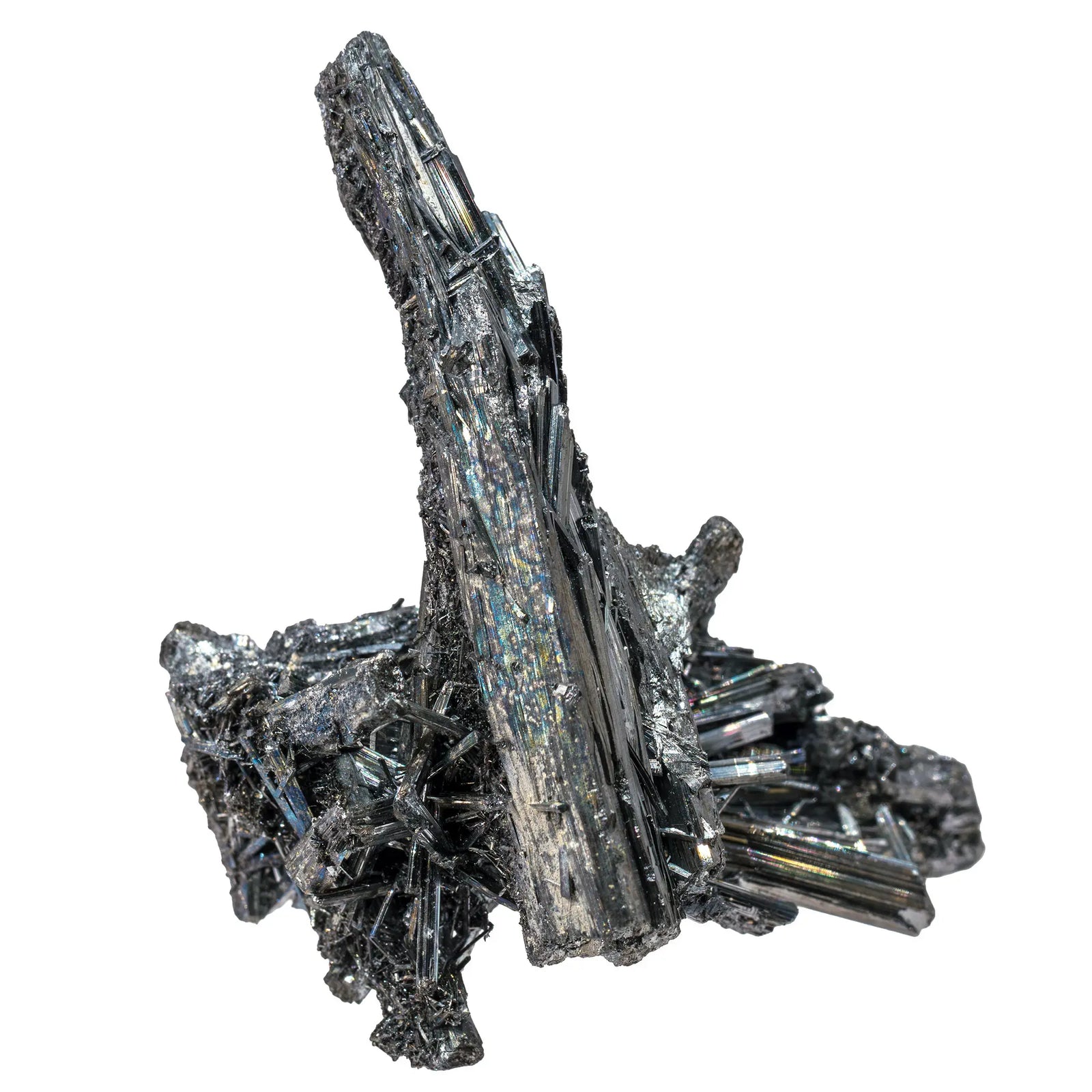 Pierre Stibine groupe de cristaux - Chine - stibine-groupe-cristaux-chine-sti8 - CRISTAL SOURCES
