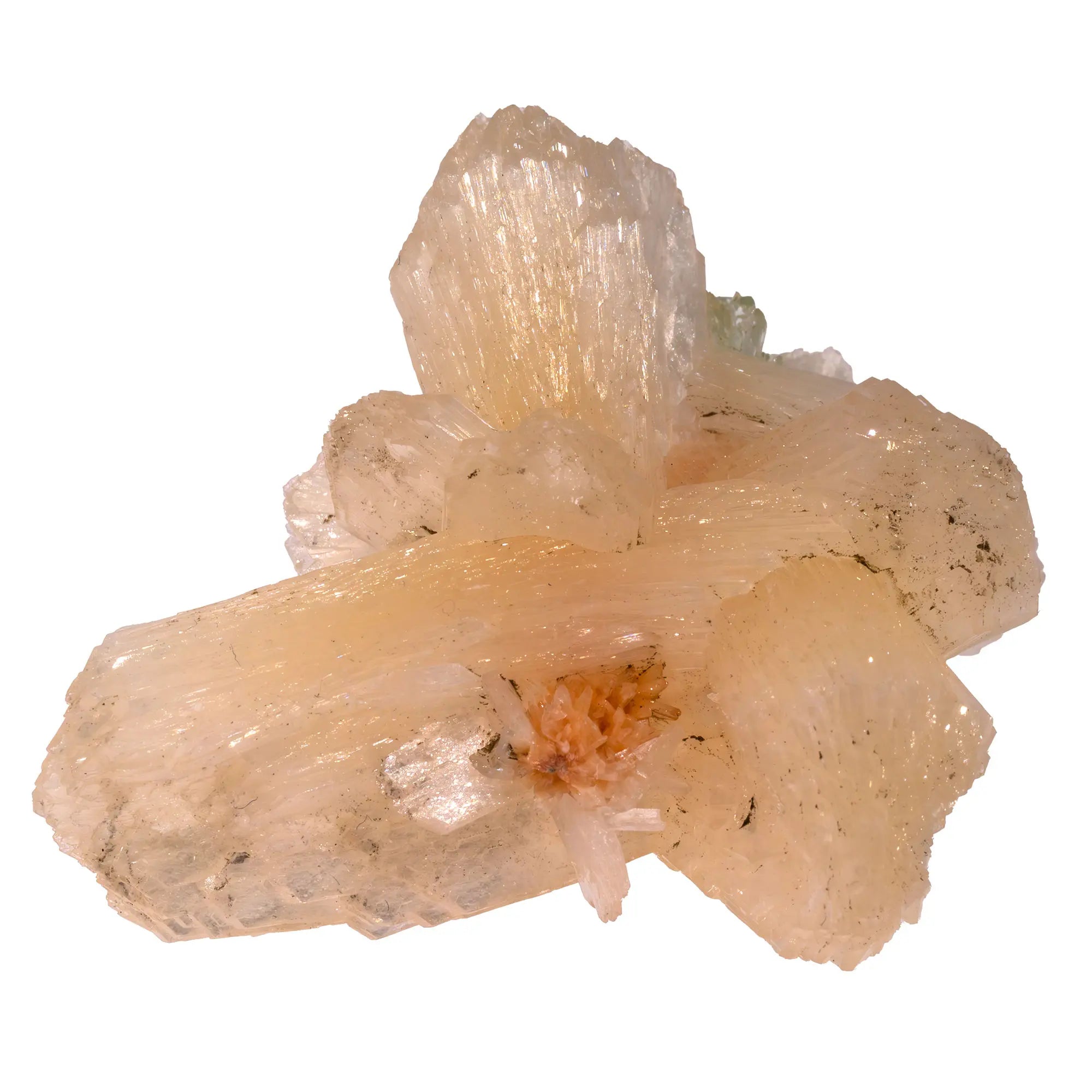 Stilbite - apophyllite verte - heulandite - cristal - Lasur Station - stilbite-apophyllite-verte-heulandite-lasur-station-inde-skustl11 - CRISTAL SOURCES