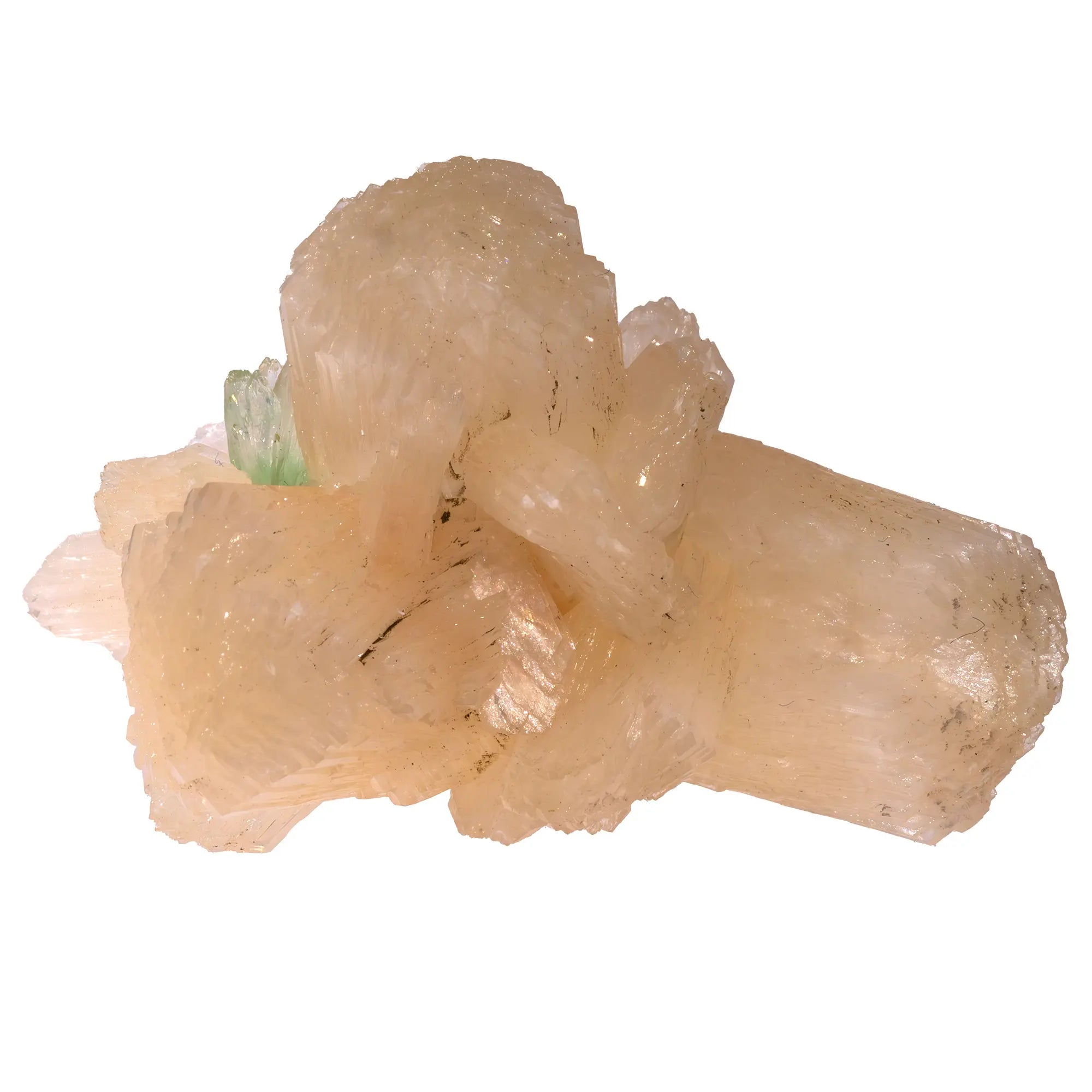 Stilbite - apophyllite verte - heulandite - cristal - Lasur Station - stilbite-apophyllite-verte-heulandite-lasur-station-inde-skustl11 - CRISTAL SOURCES