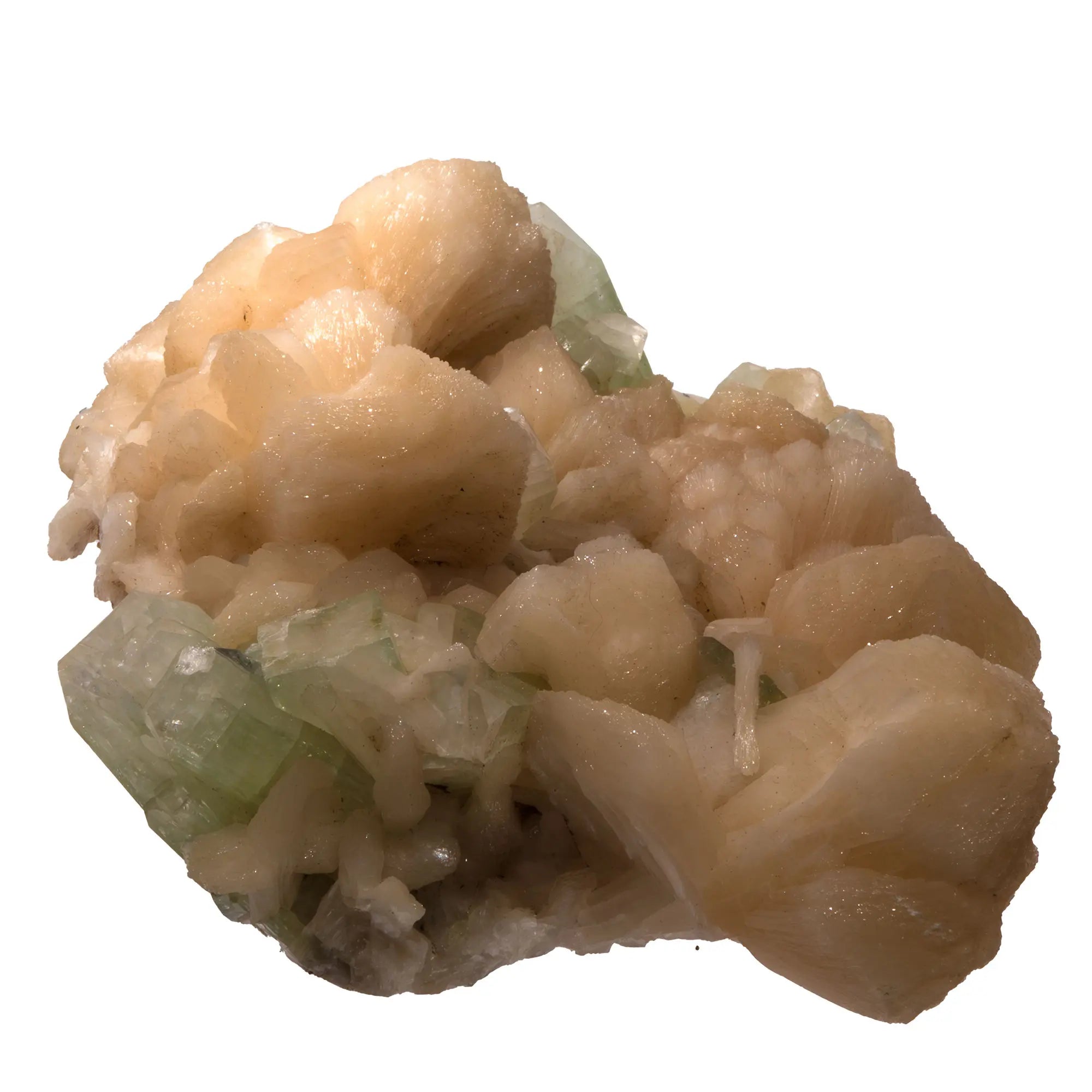 Stilbite - apophyllite verte - Jalgaon - 1,30kg - stilbite-pierre-brute-apophyllite-verte-jalgaon-stl7 - CRISTAL SOURCES