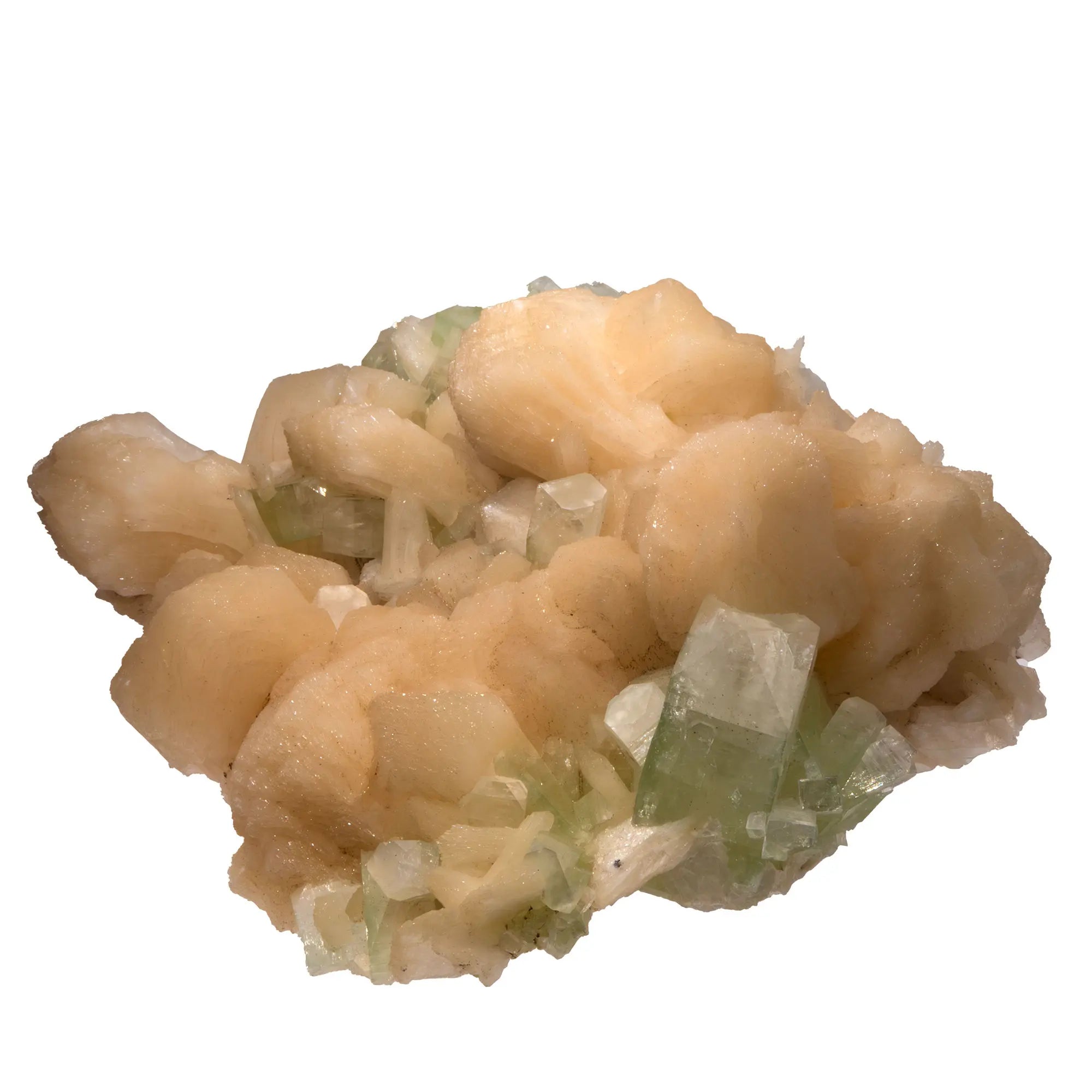 Stilbite - apophyllite verte - Jalgaon - 1,30kg - stilbite-pierre-brute-apophyllite-verte-jalgaon-stl7 - CRISTAL SOURCES