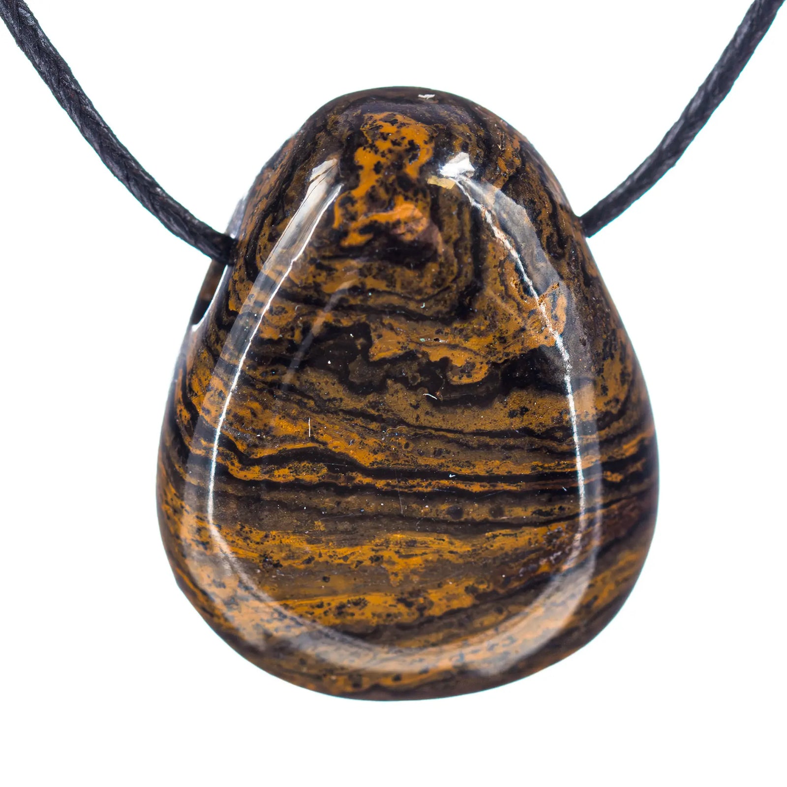 Pendentif Stromatolite - pierre percée - pendentif-stromatolite-percee-stmpc0 - CRISTAL SOURCES