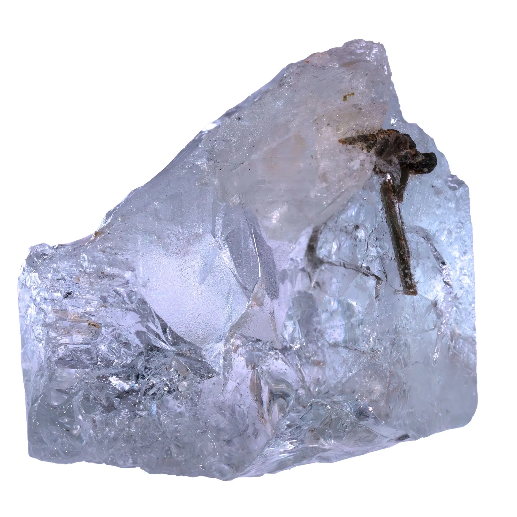 Topaze incolore avec apatite - pierre brute - topaze-incolore-apatite-tpz2 - CRISTAL SOURCES