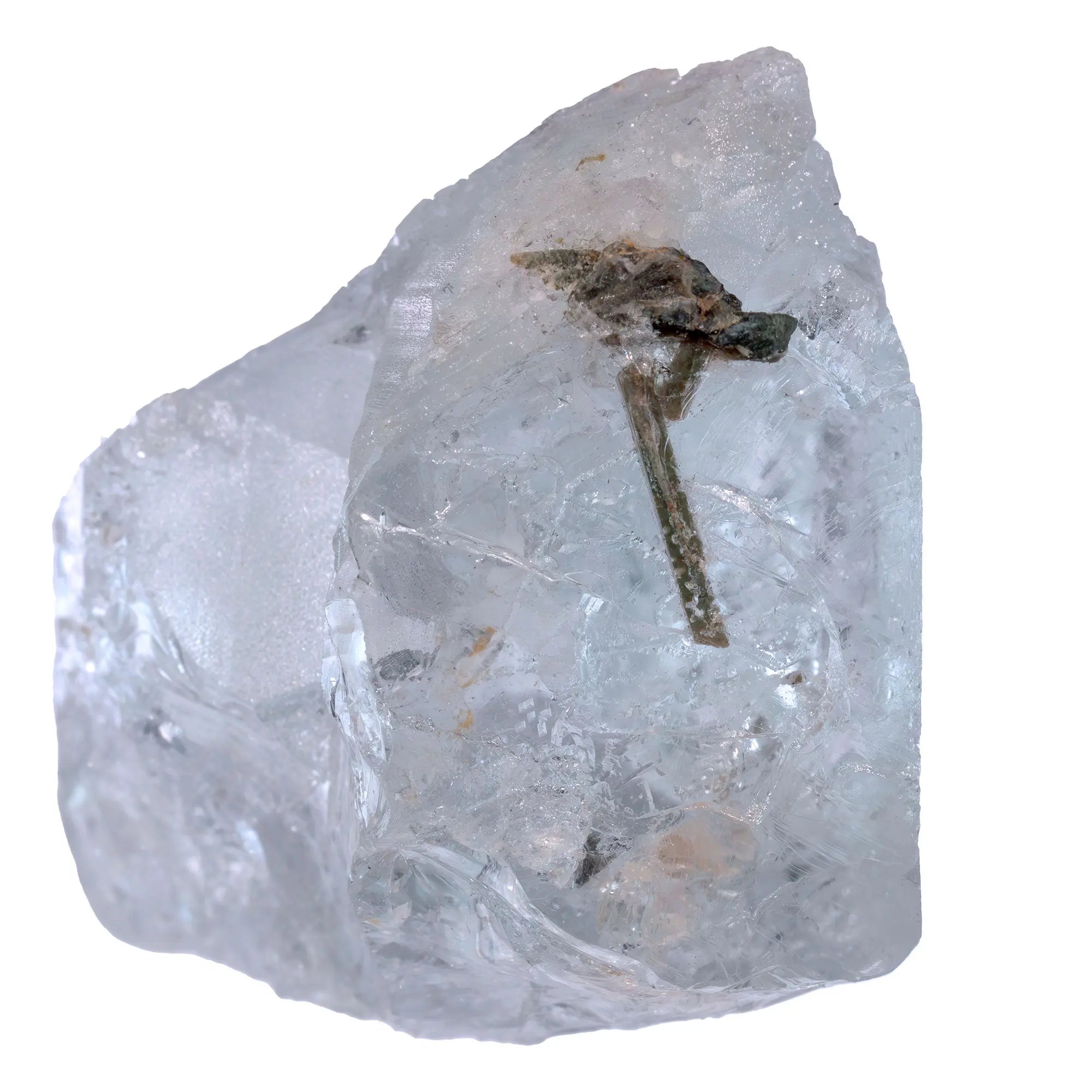 Topaze incolore avec apatite - pierre brute - topaze-incolore-apatite-tpz2 - CRISTAL SOURCES