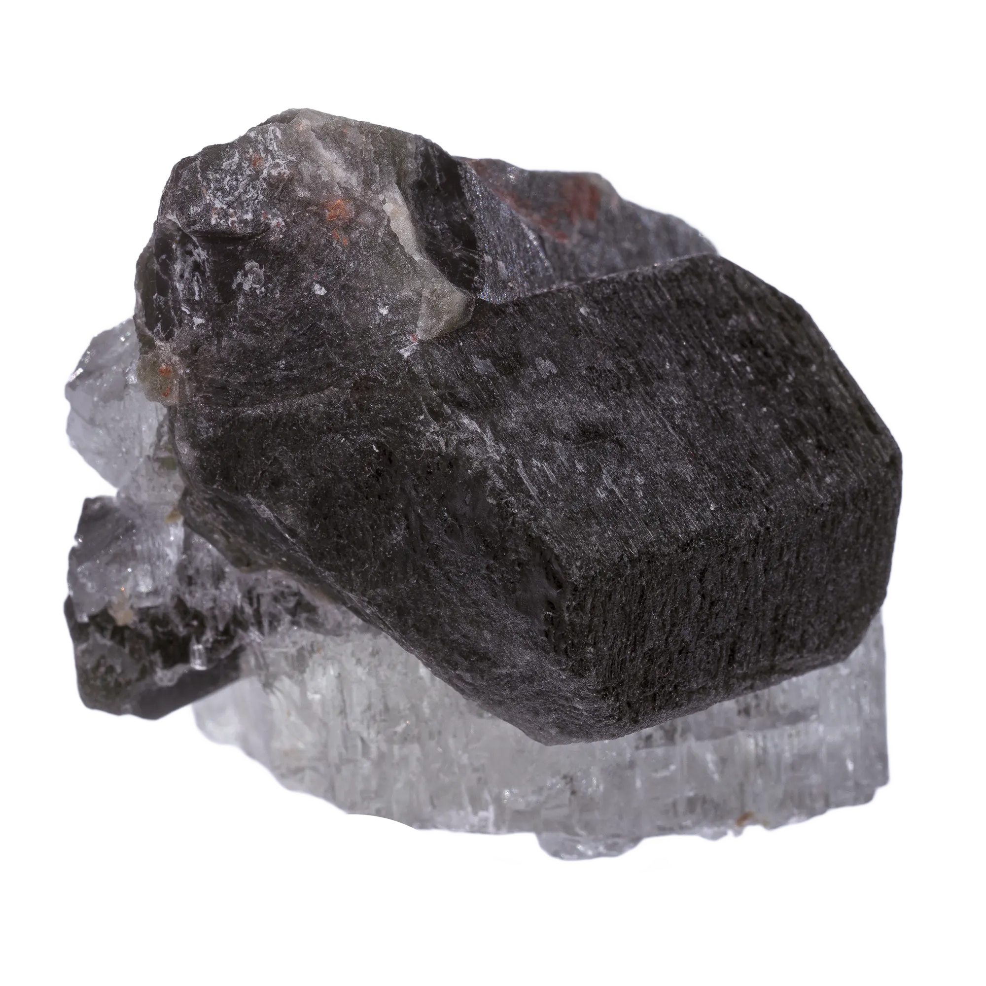 Pierre brute Topaze avec Apatite verte - 133gr