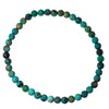Bracelet Turquoise stabilisée perle ronde 4mm - bracelet-turquoise-stabilisee-perle-ronde-4mm-tqbra2 - CRISTAL SOURCES