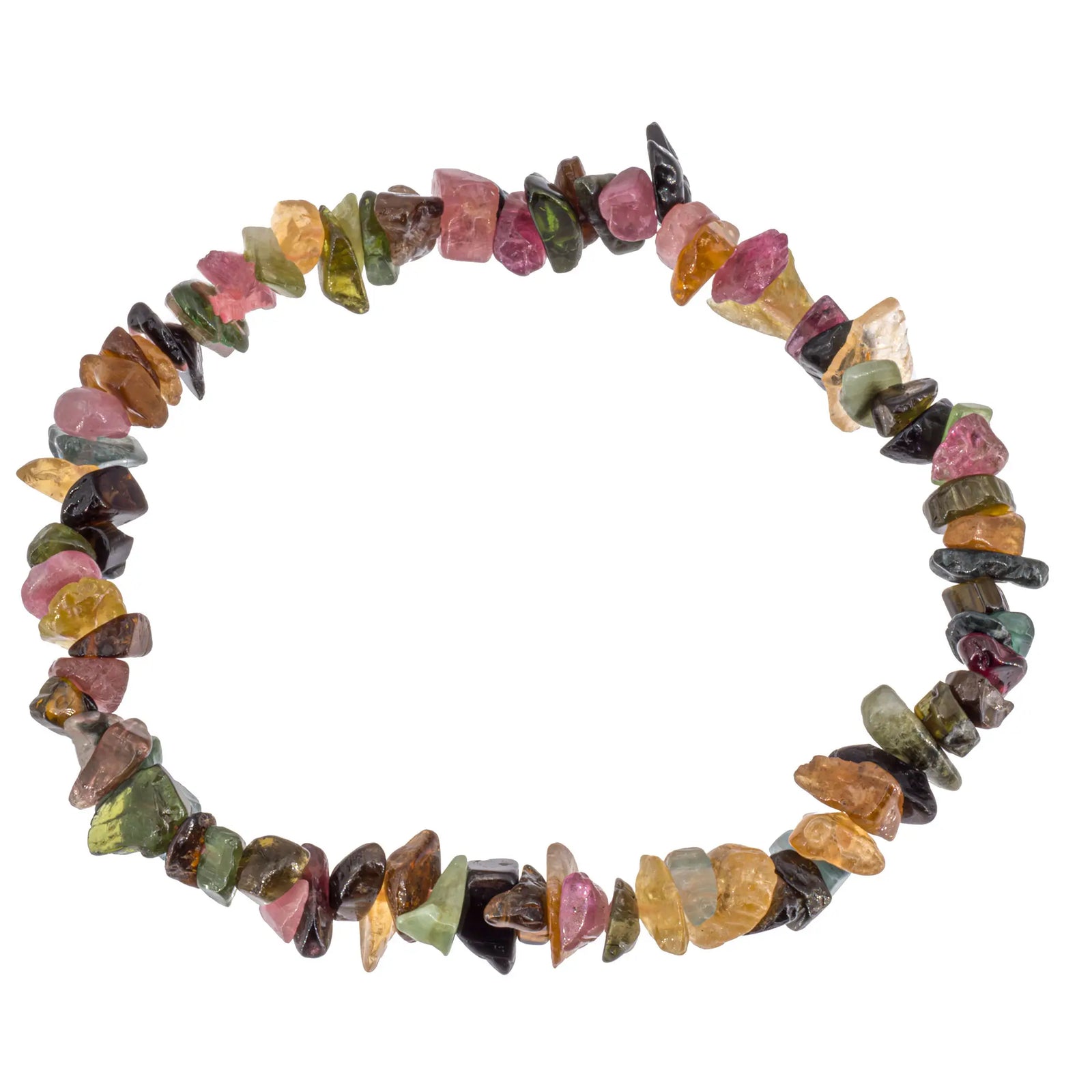 Bracelet Tourmaline multicolore perle baroque - bracelet-tourmaline-multicolore-perle-baroque-trbra1 - CRISTAL SOURCES