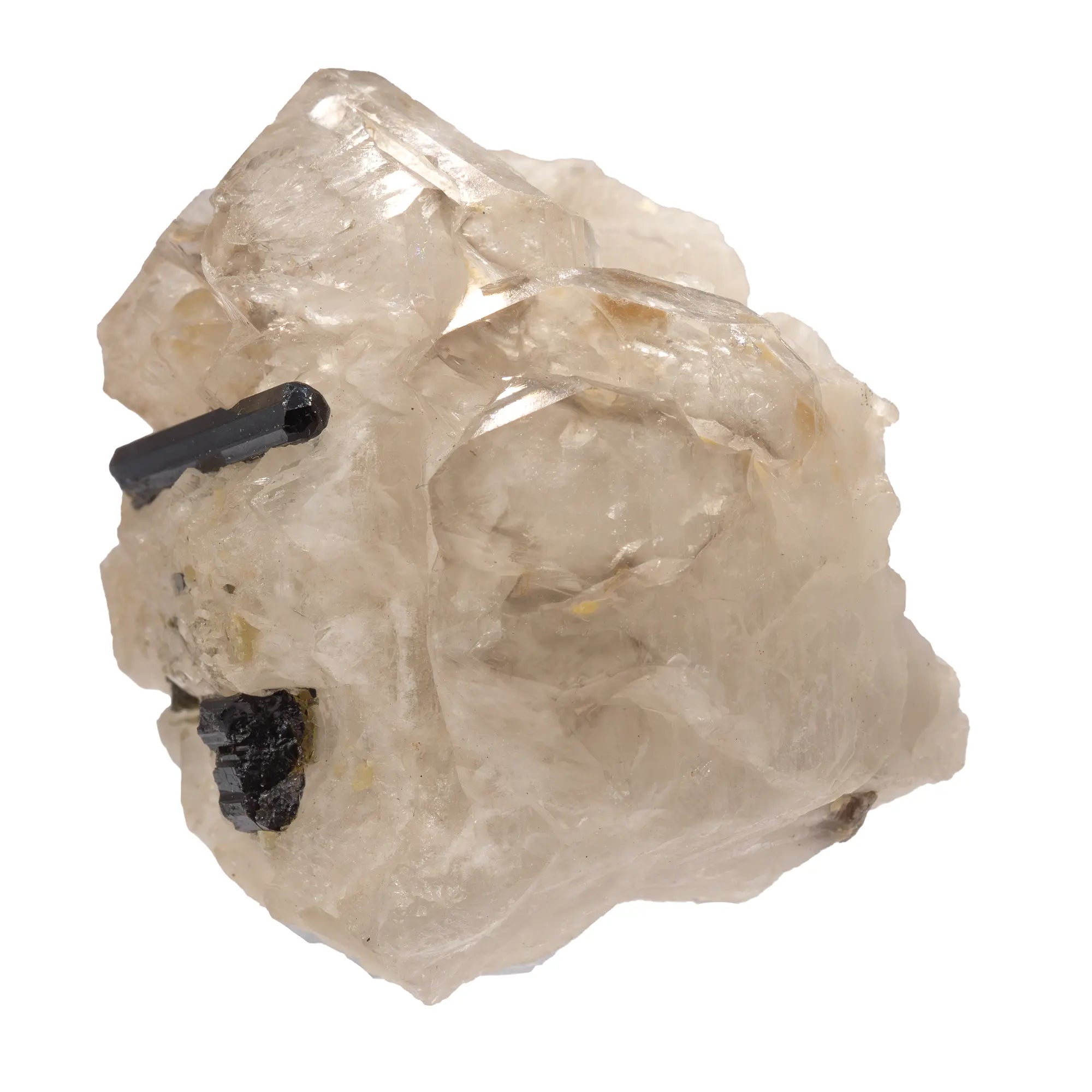 Cristaux Tourmaline verte sur quartz jacare - Brésil - CRISTAL SOURCES