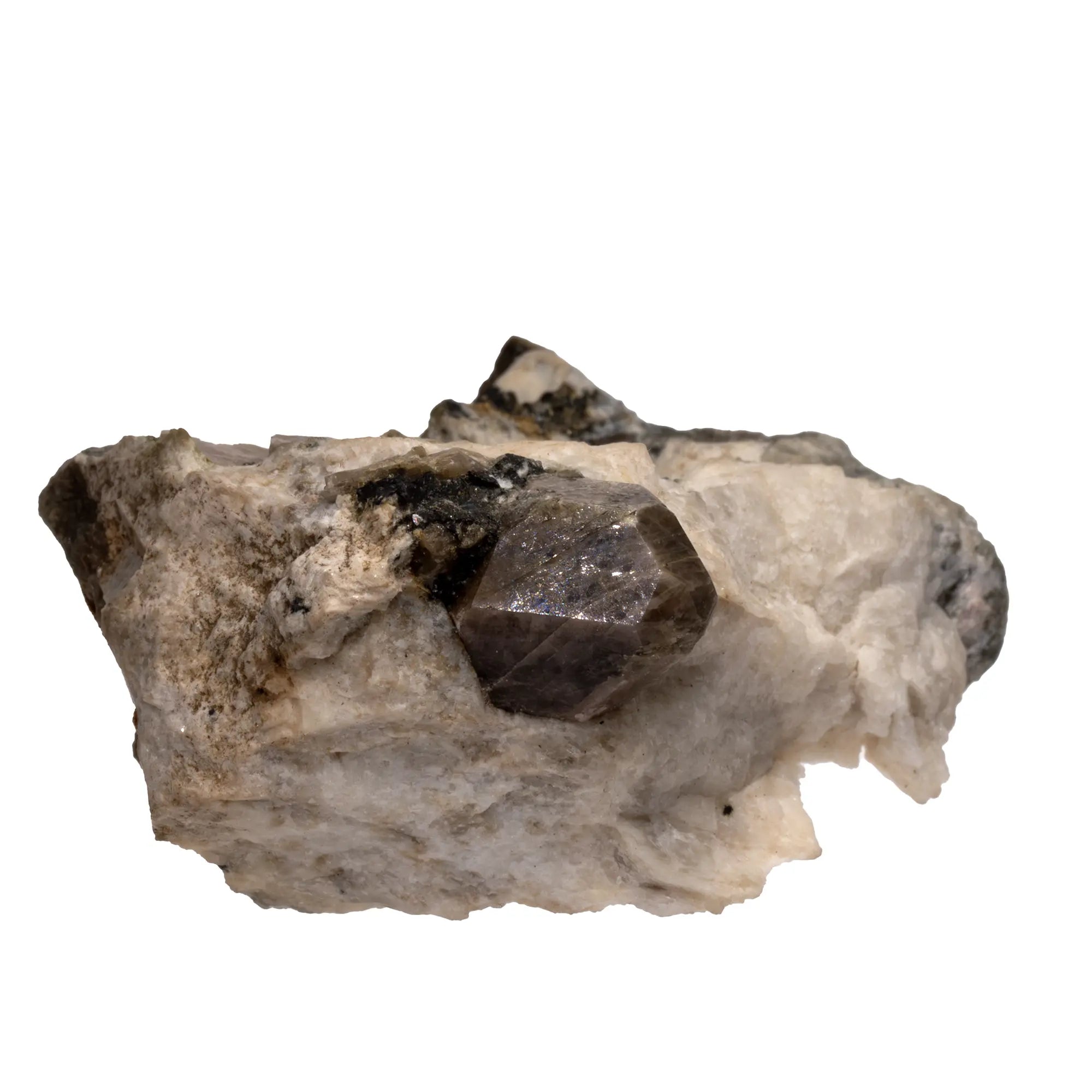 Zircon mauve cristal sur gangue - val d'Ossola, Italie - CRISTAL SOURCES