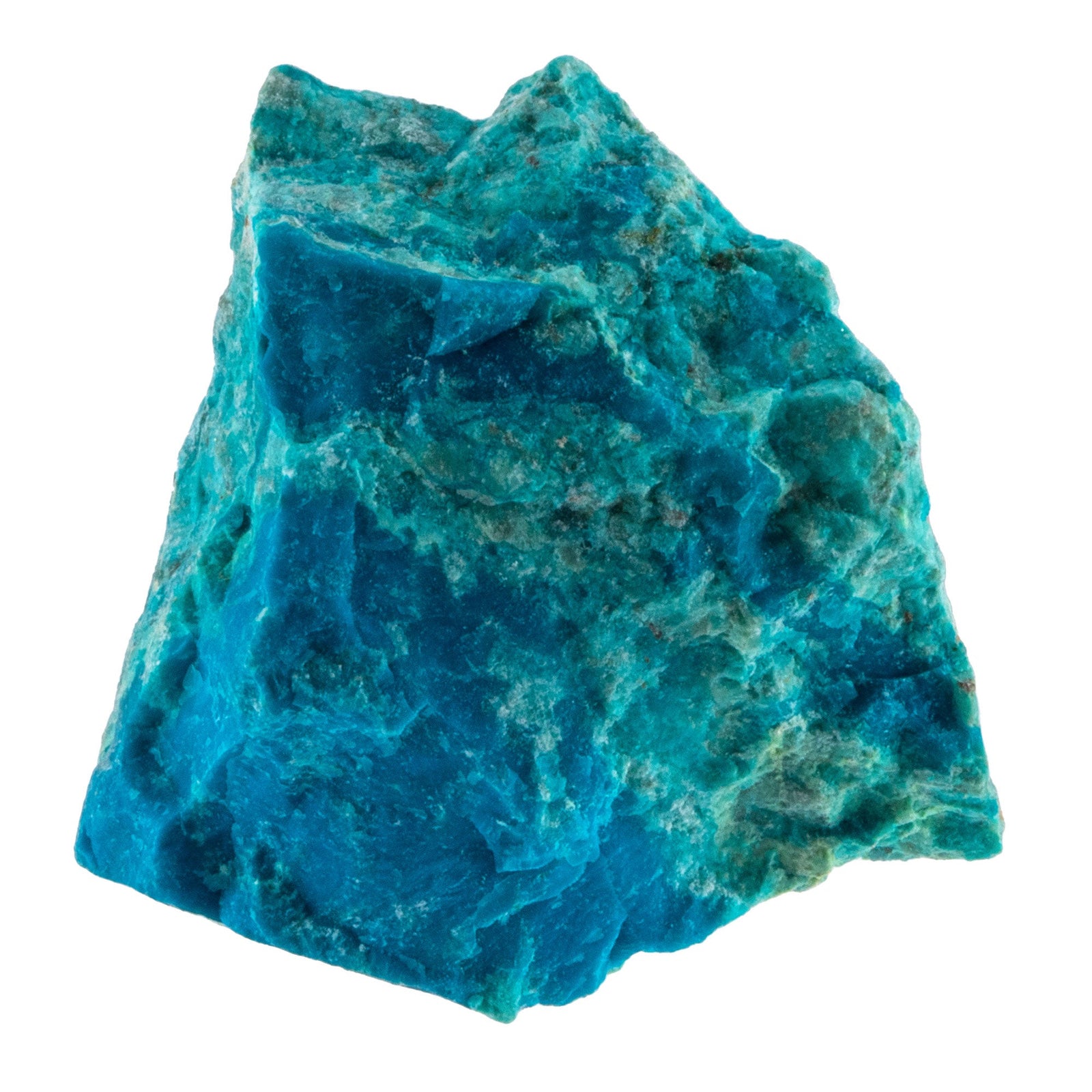 Pierre chrysocolle brute et polie, aux vertus de communication
