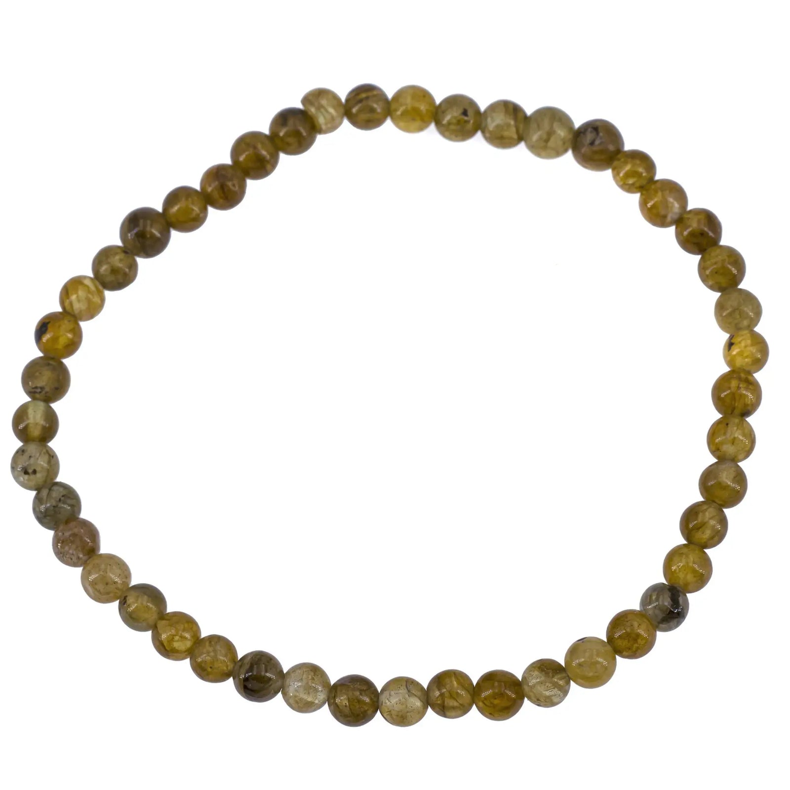 Bracelet Labradorite perle ronde 4mm  - CRISTAL SOURCES