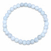 Bracelet Aigue marine naturelle perle ronde 6mm du Brésil