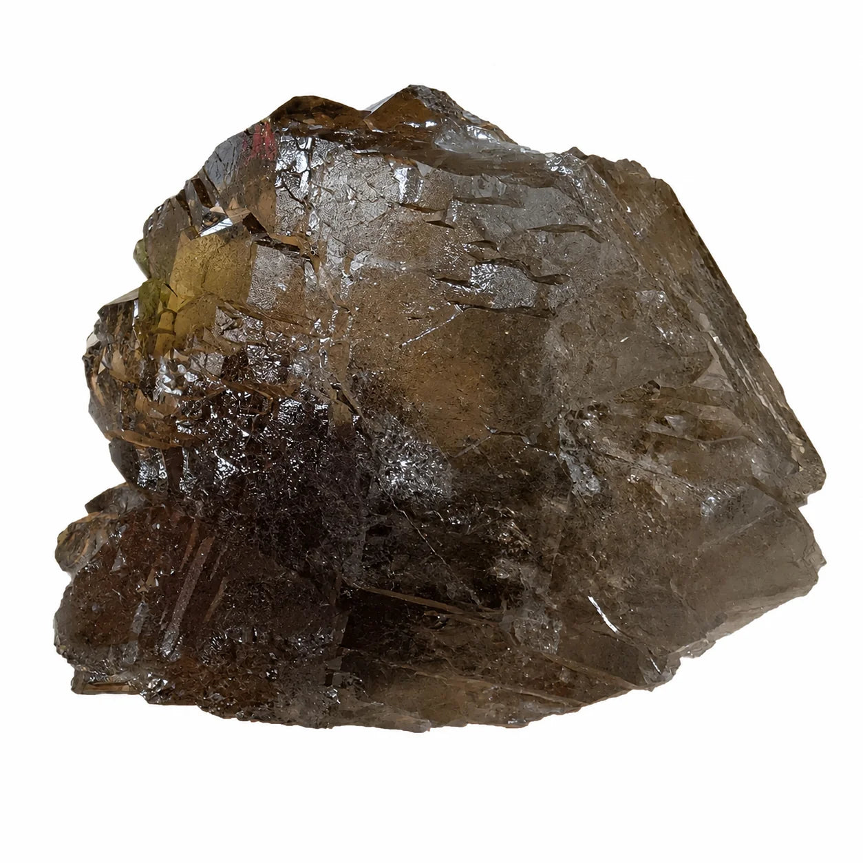 Quartz Gwindel fumé du Mont-Blanc découvert à Talèfre en 2023, spécimen minéralogique alpin montrant une cristallisation hélicoïdale caractéristique et des faces cristallines brillantes,