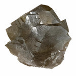 Gros plan sur un quartz fumé gwindel de Talèfre, Mont Blanc, France, dévoilant les détails des faces cristallines, la transparence fumée et la morphologie hélicoïdale.
