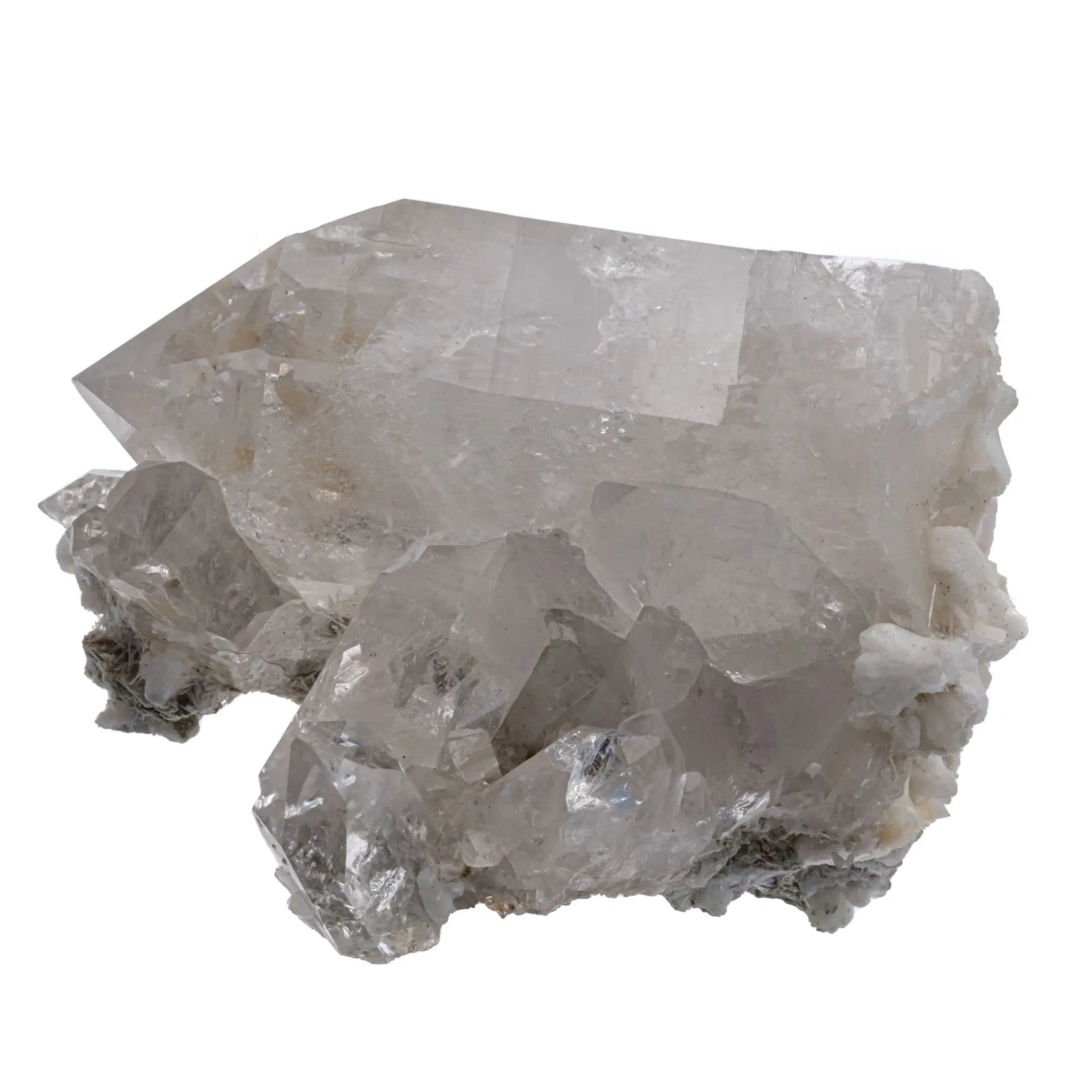 Cristal de roche cristaux bruts avec stilbite et scolecite  - CRISTAL SOURCES