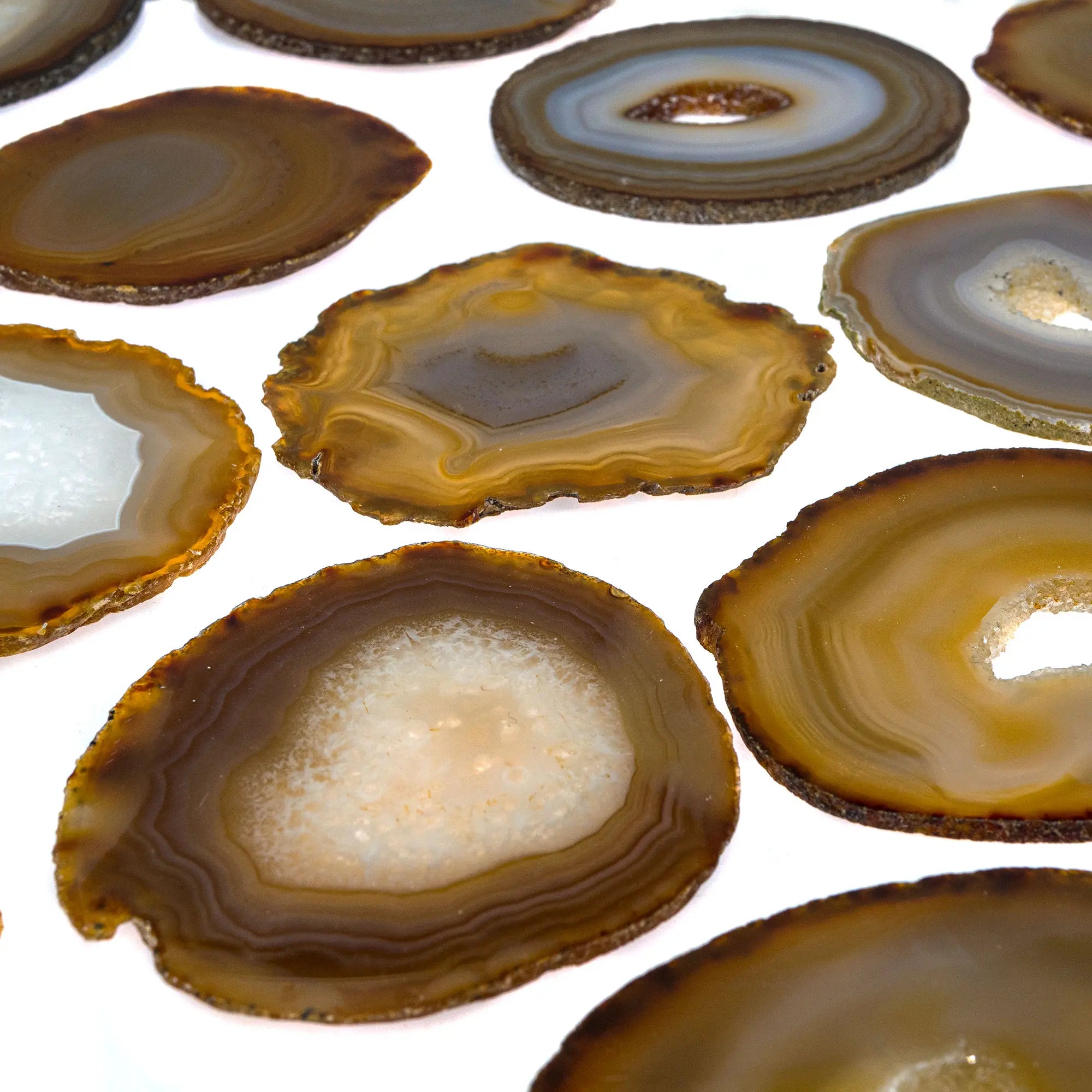 Agate tranche - pierre polie - 9 à 10 cm - Brésil - CRISTAL SOURCES