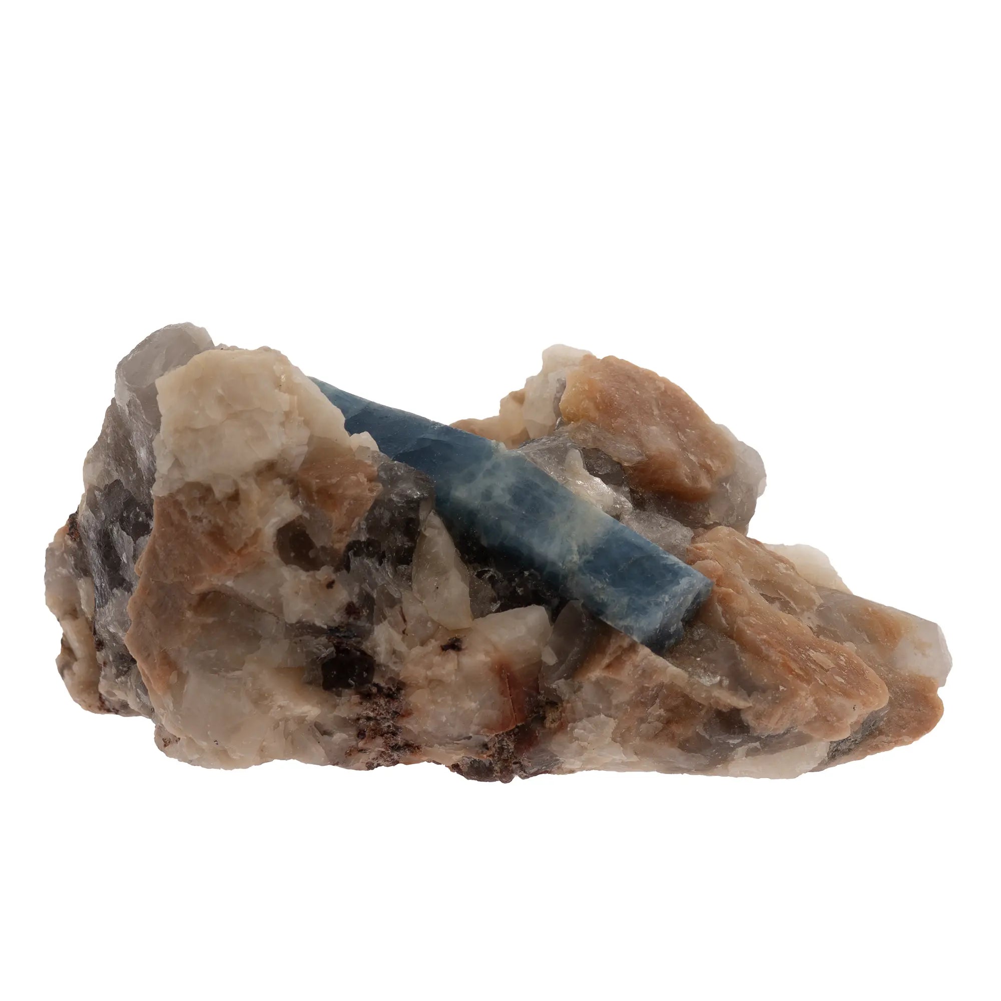 Aigue marine bleue cristal sur matrice - Brésil
