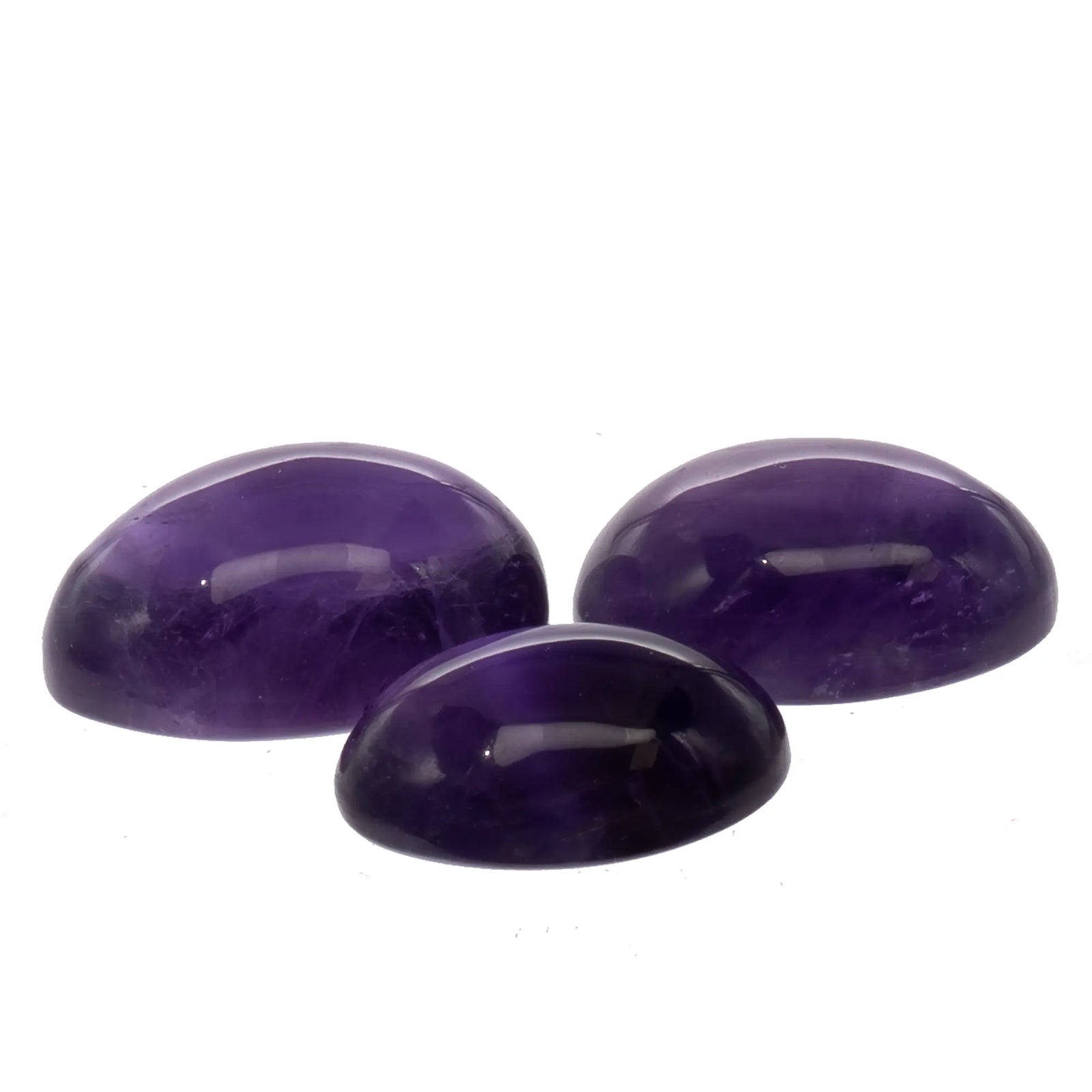Cabochon améthyste ovale Namibie vue principale violet profond 2-2.5cm