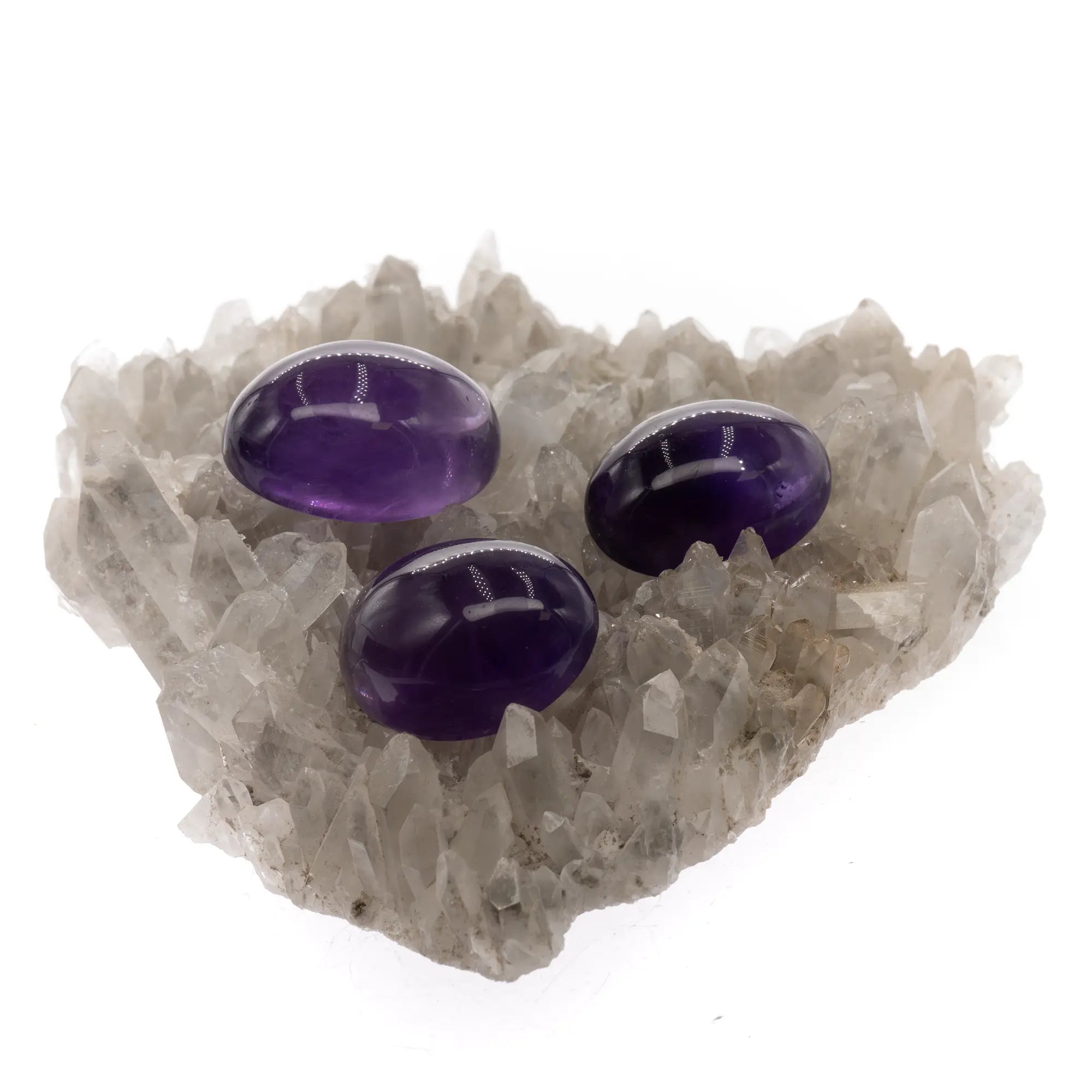 Cabochon Améthyste - ovale - 2 à 2.5 cm