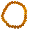 Bracelet Ambre naturel perle ronde 7mm  - CRISTAL SOURCES