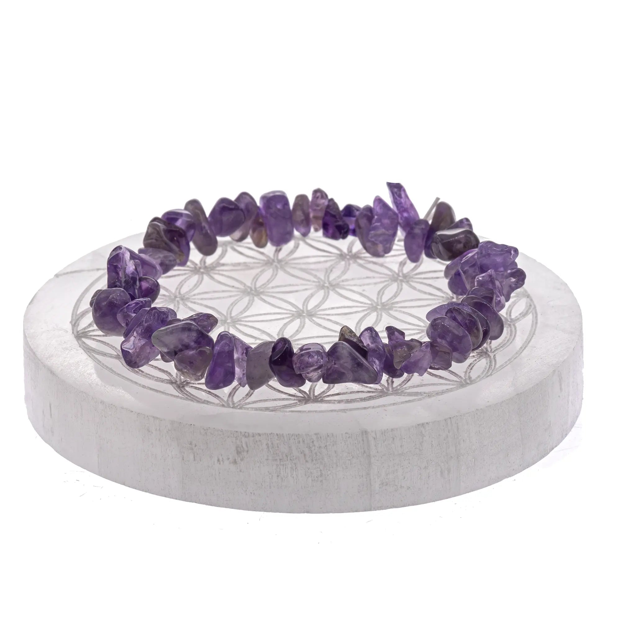 Bracelet Améthyste perle baroque 