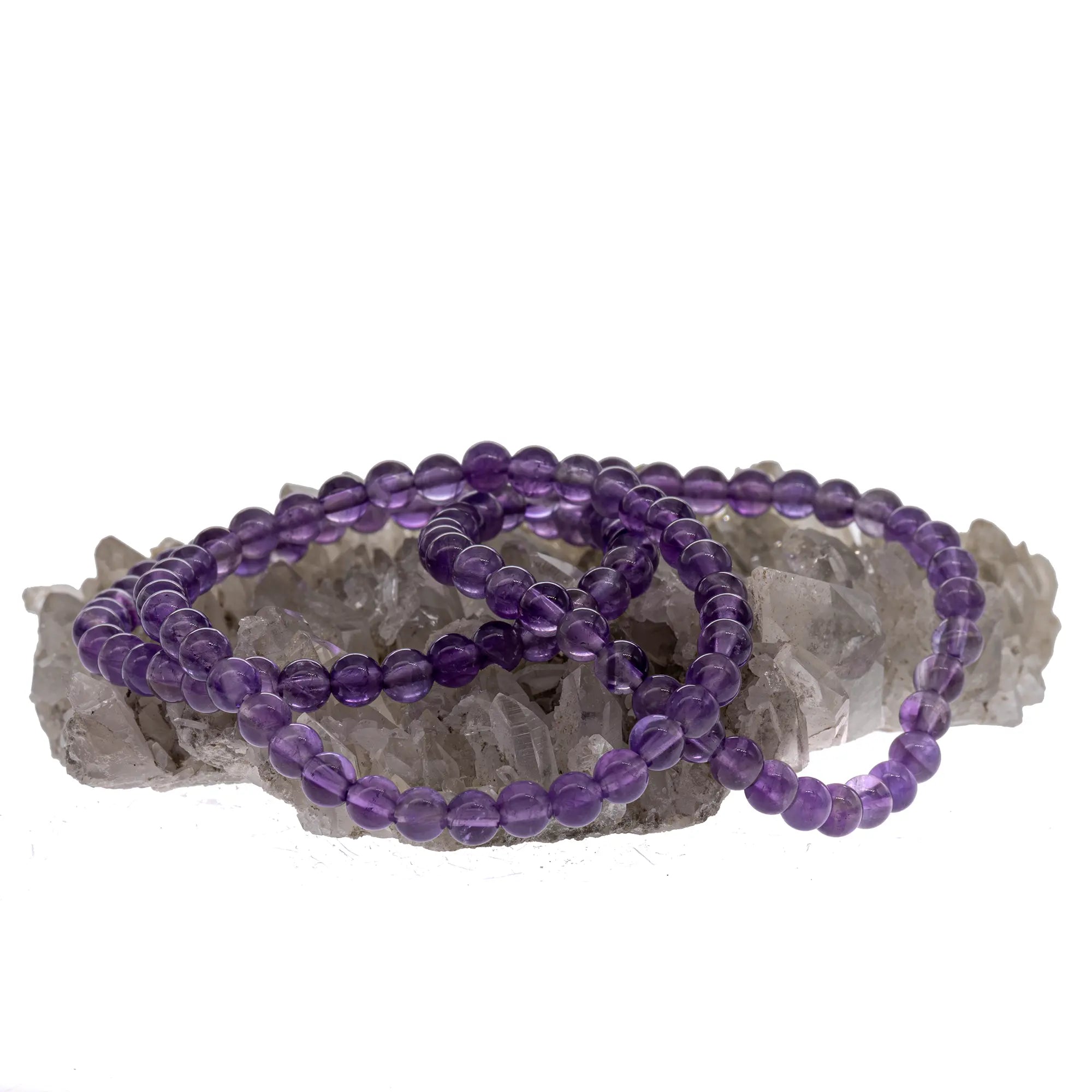 Bracelet enfant Améthyste perle ronde 4mm 