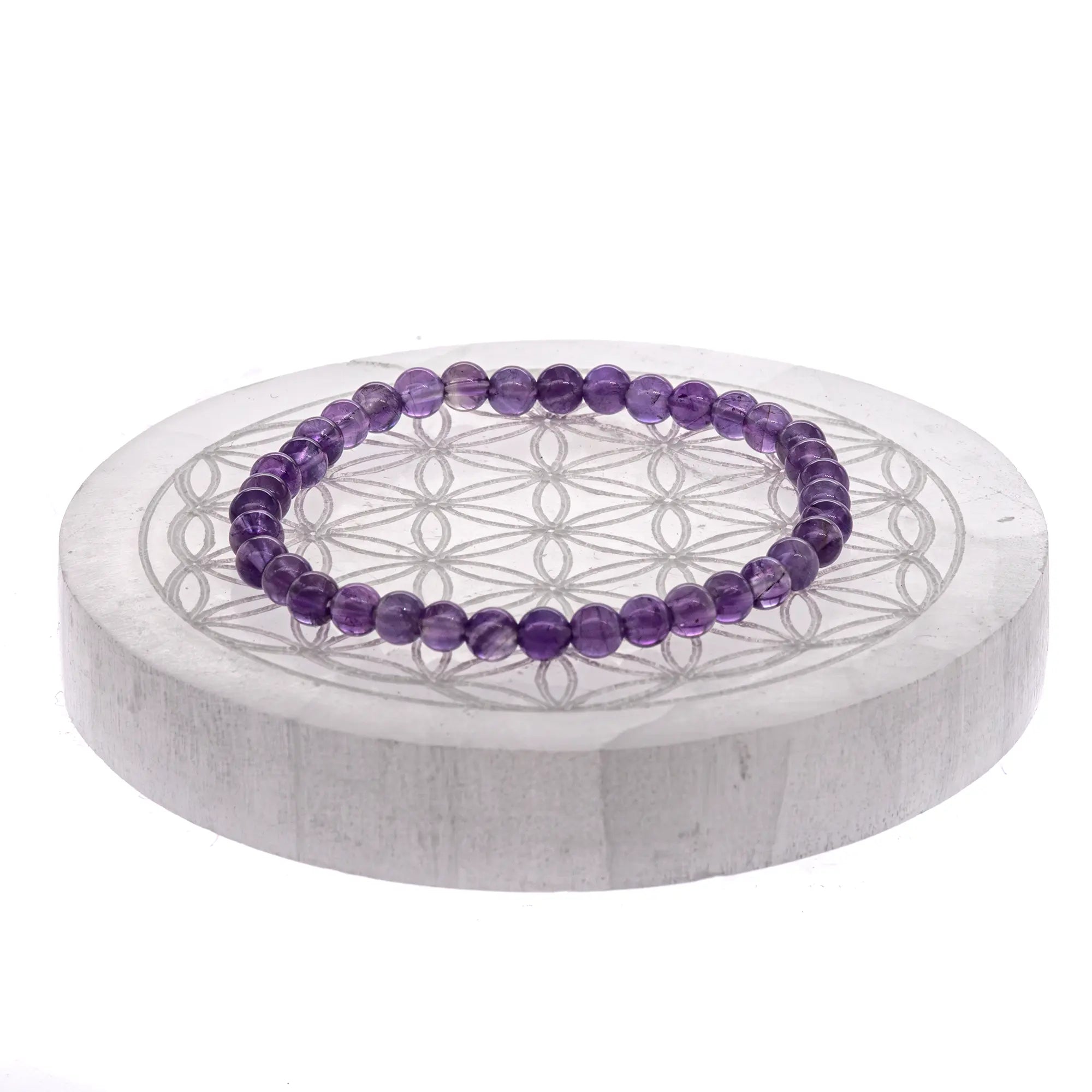 Bracelet enfant Améthyste perle ronde 4mm 