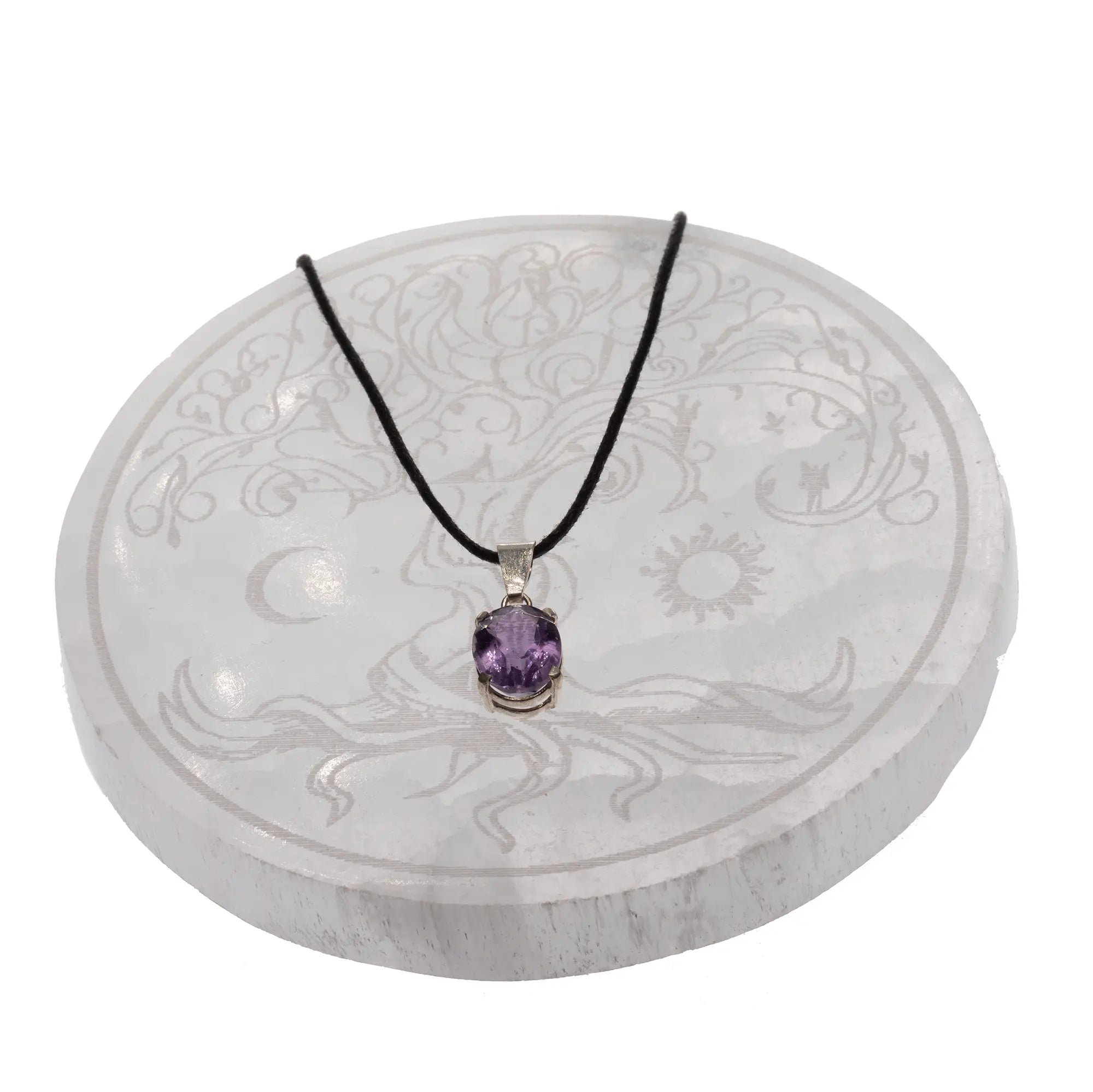 Pendentif Améthyste argent - pierre facettée