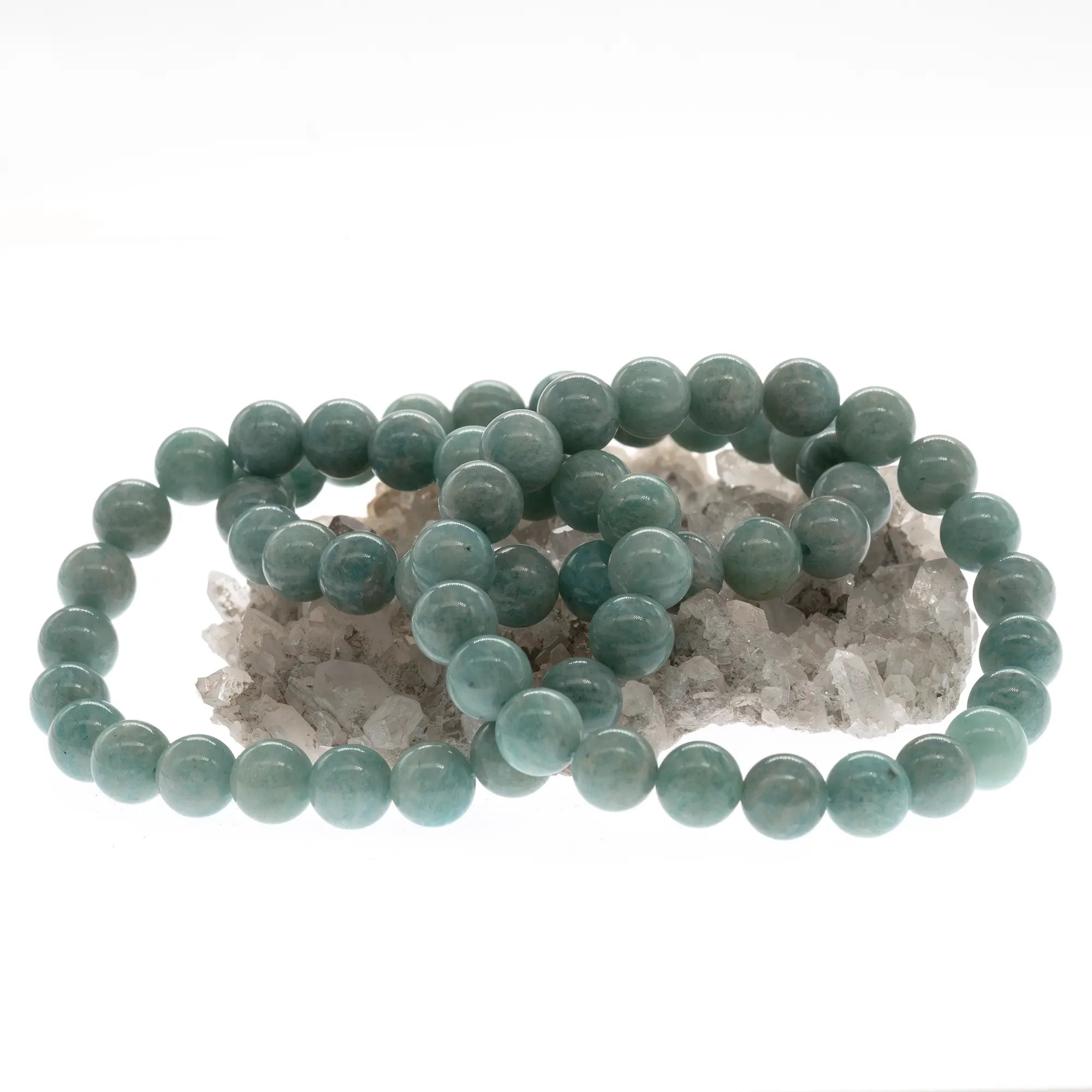 Bracelet Amazonite perle ronde 8mm