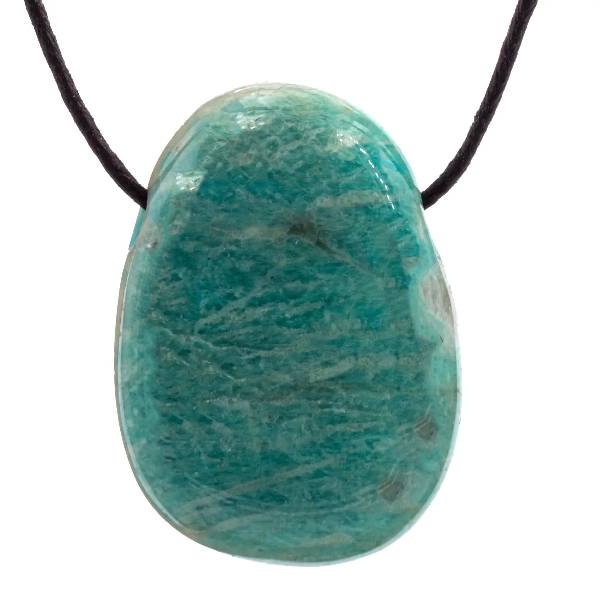 Pendentif Amazonite - pierre percée   - CRISTAL SOURCES