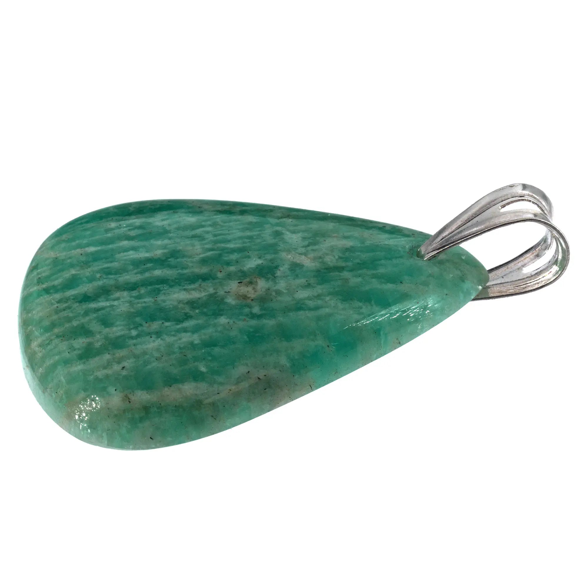 Pendentif Amazonite argent - goutte - CRISTAL SOURCES