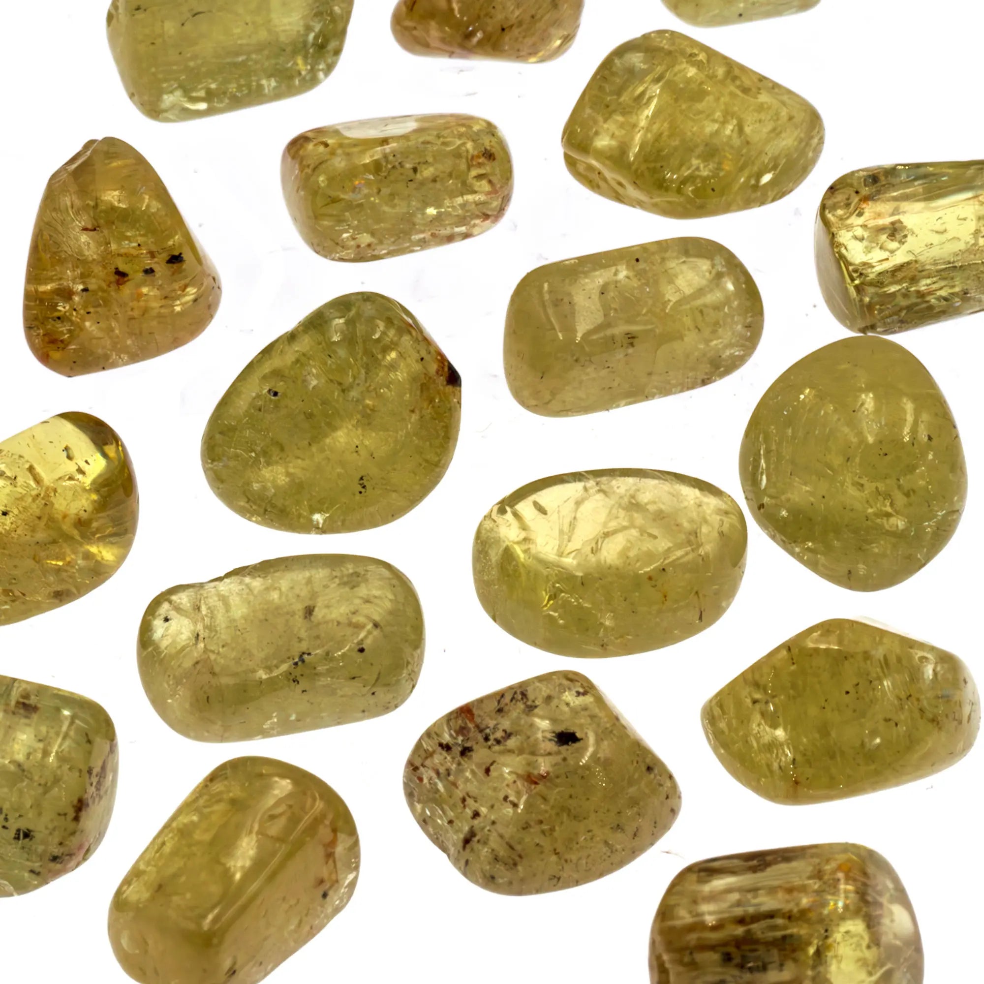 Pierre roulée - Apatite jaune - Mexique - 1 à 1.5 cm - CRISTAL SOURCES