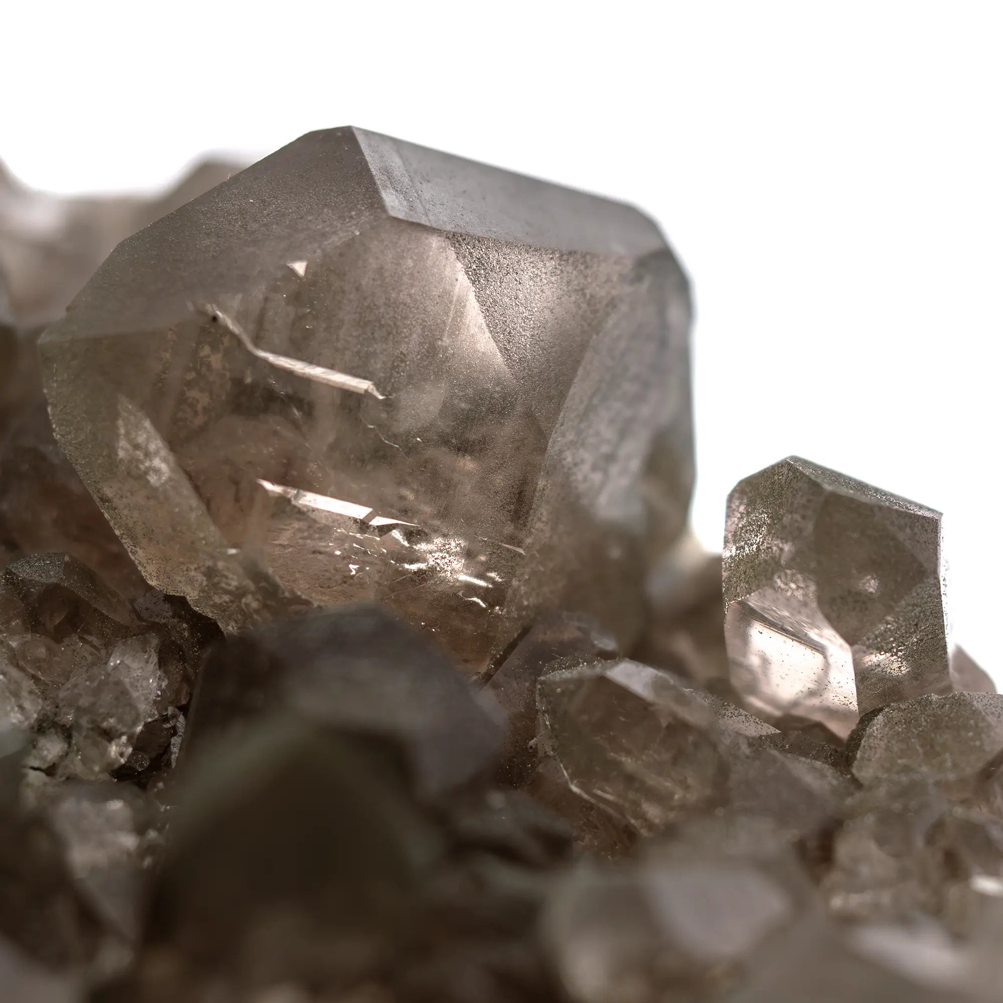 Gwindel gemme 3 cm sur plaque de quartz fumé – Mont Blanc France