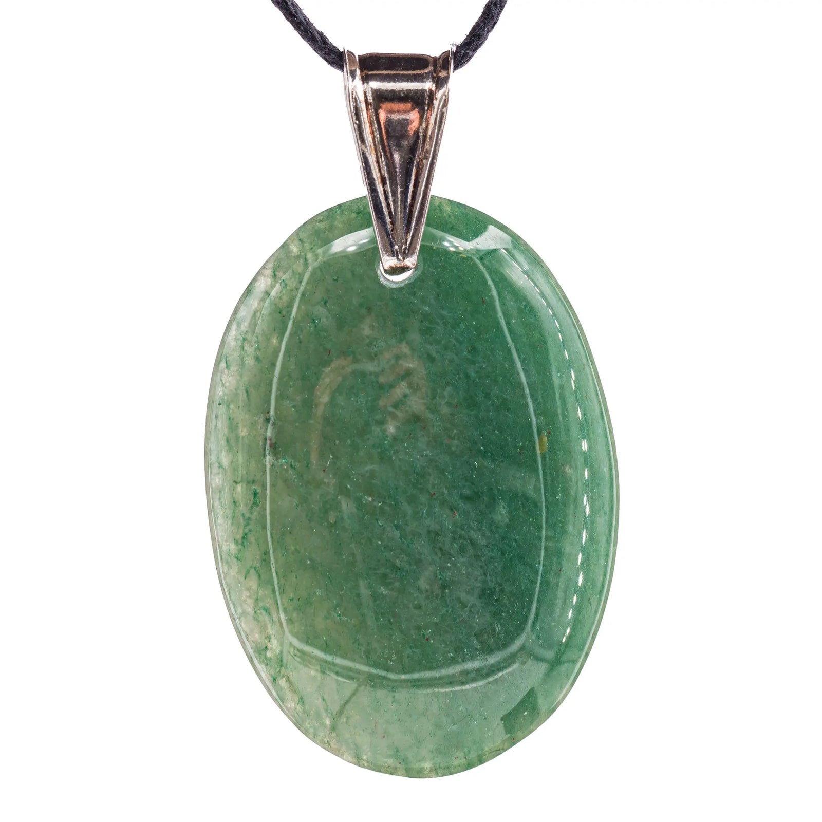 Pendentif Aventurine argent - CRISTAL SOURCES