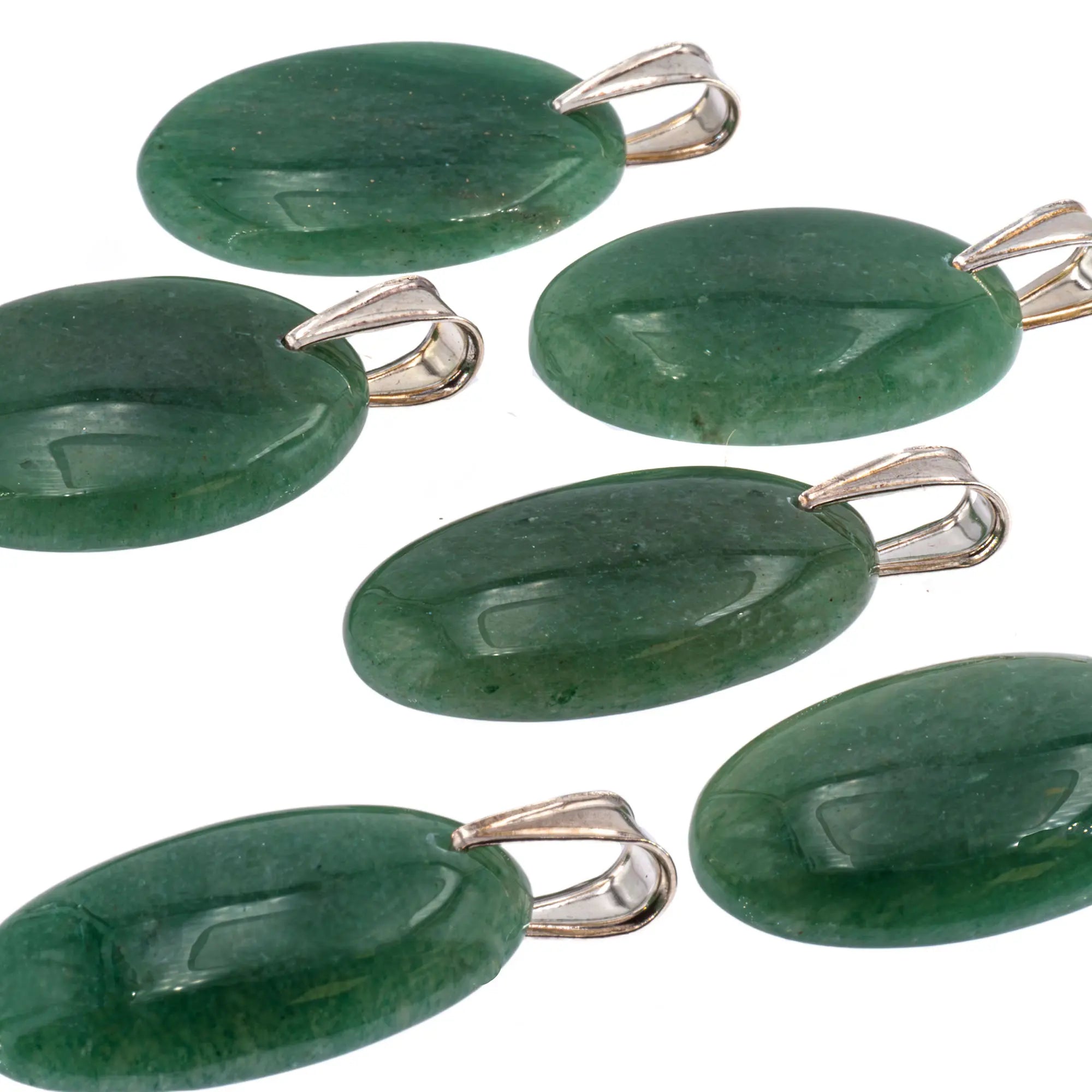 Pendentif Aventurine argent - CRISTAL SOURCES