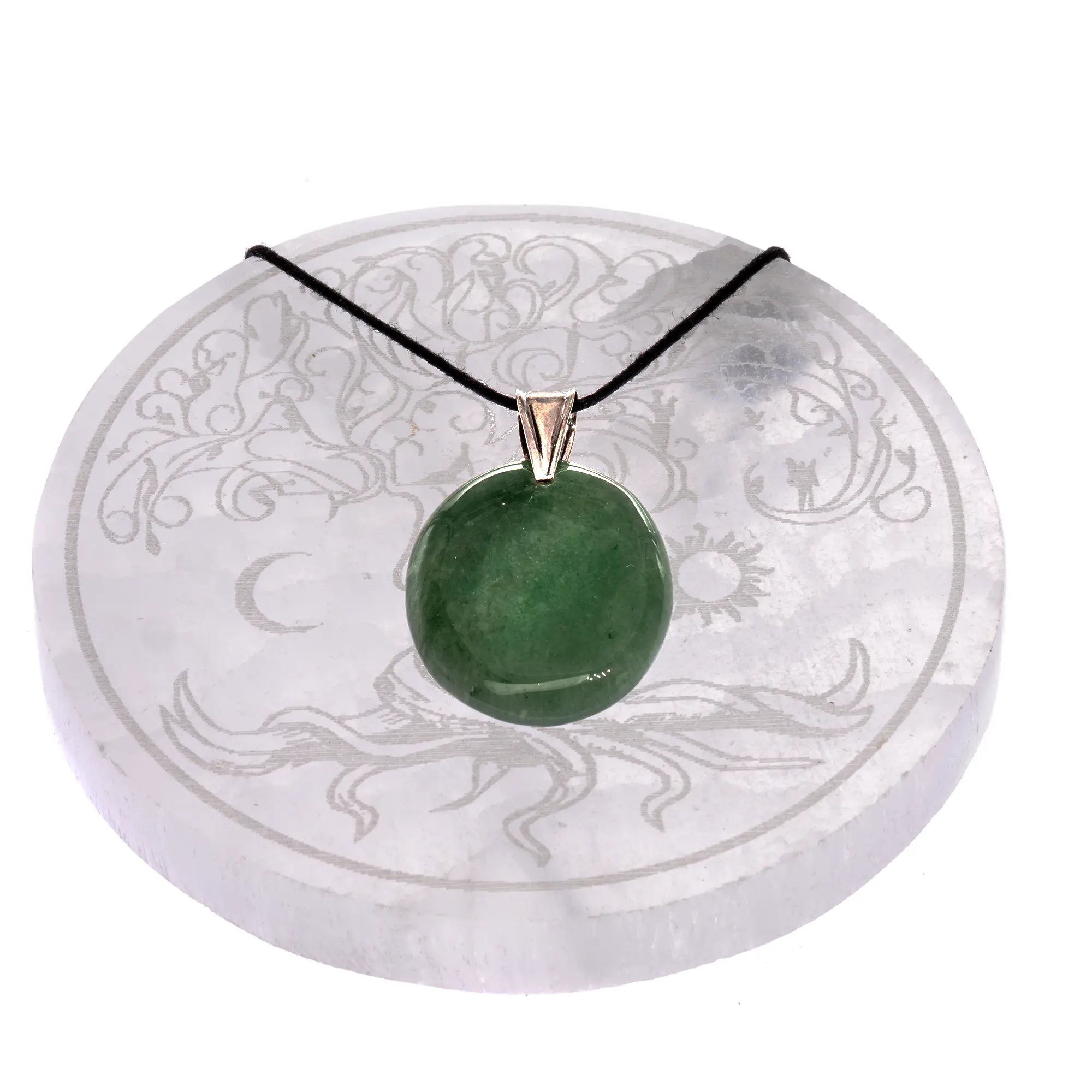 Pendentif Aventurine argent - nos créations