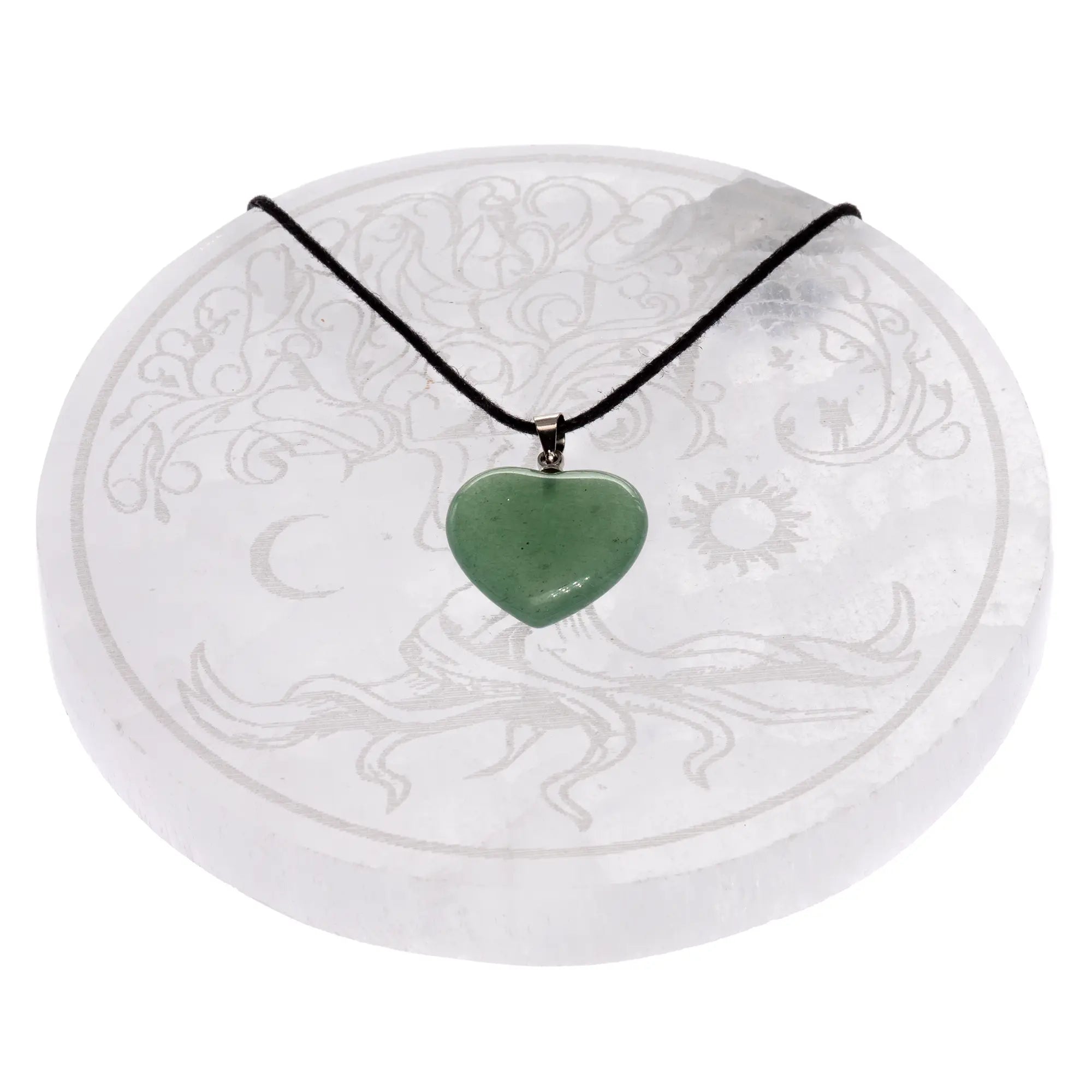 Pendentif Aventurine métal - coeur