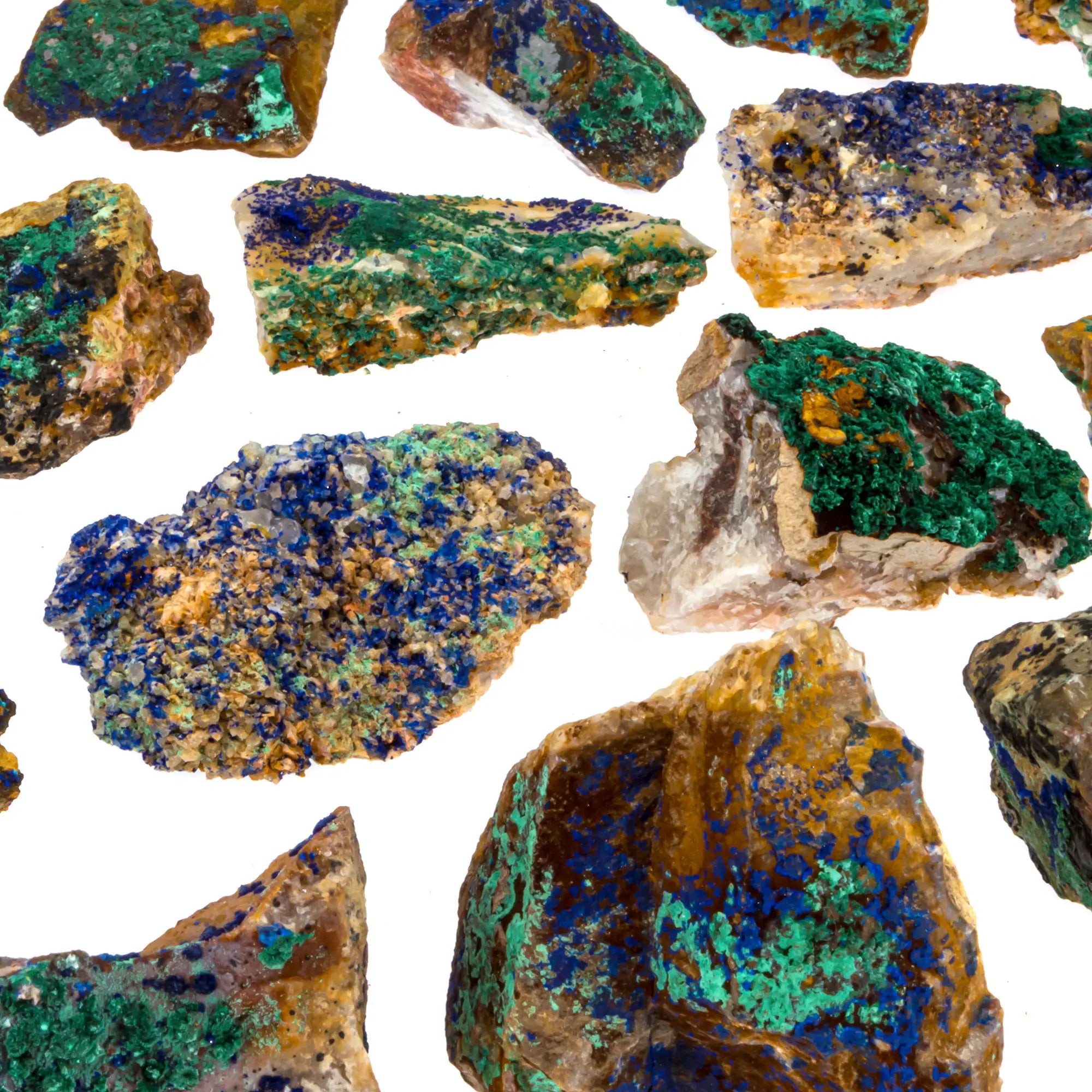 Azurite malachite - pierre brute - 5 à 6 cm - Maroc - CRISTAL SOURCES