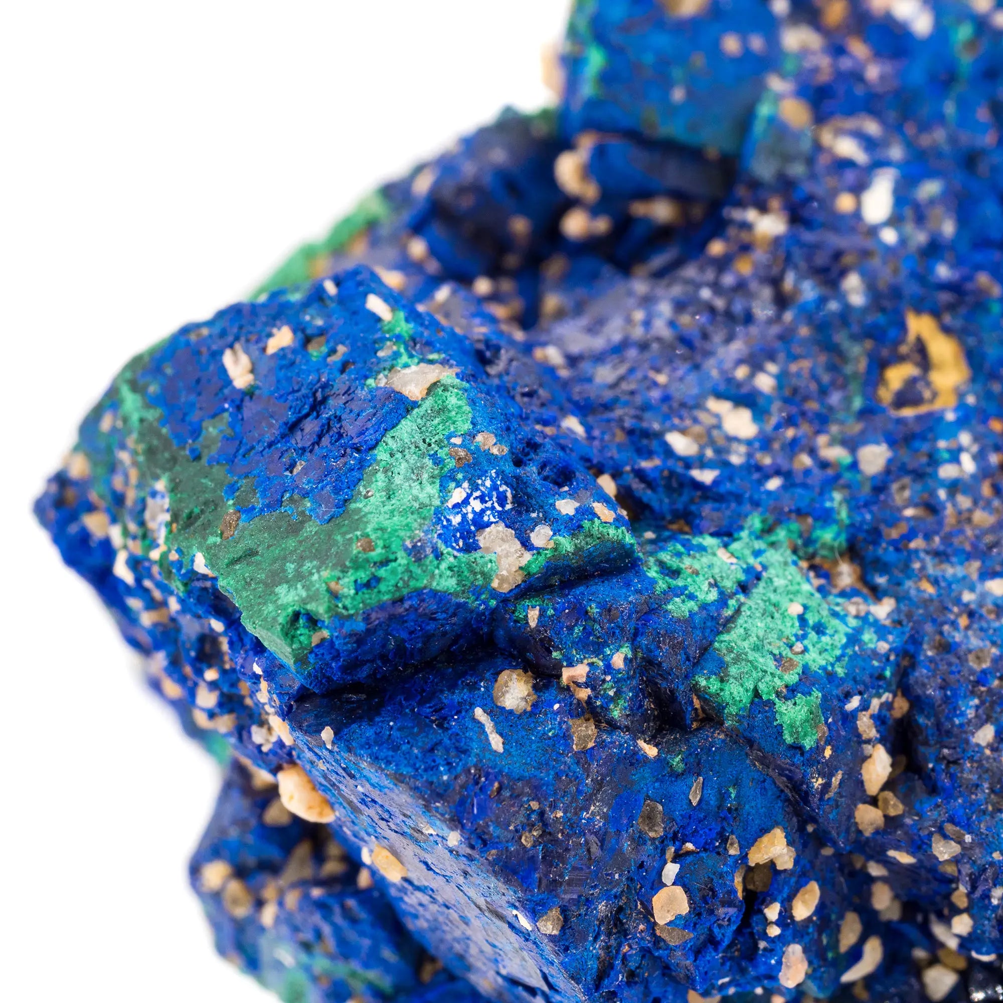 Azurite malachite cuprite - pierre brute - CRISTAL SOURCES