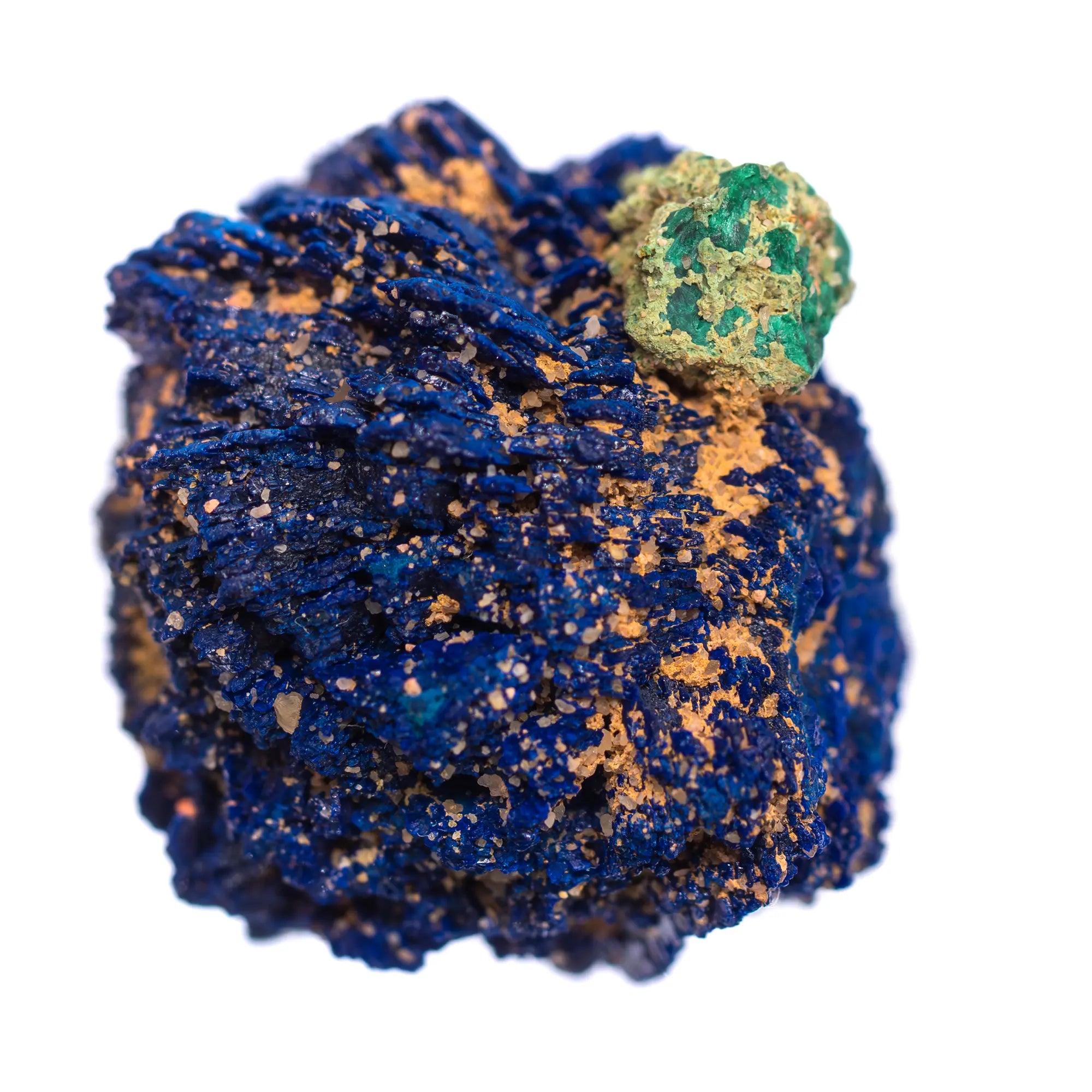 Nodule d'Azurite avec Cuprite - Chessy, France - CRISTAL SOURCES