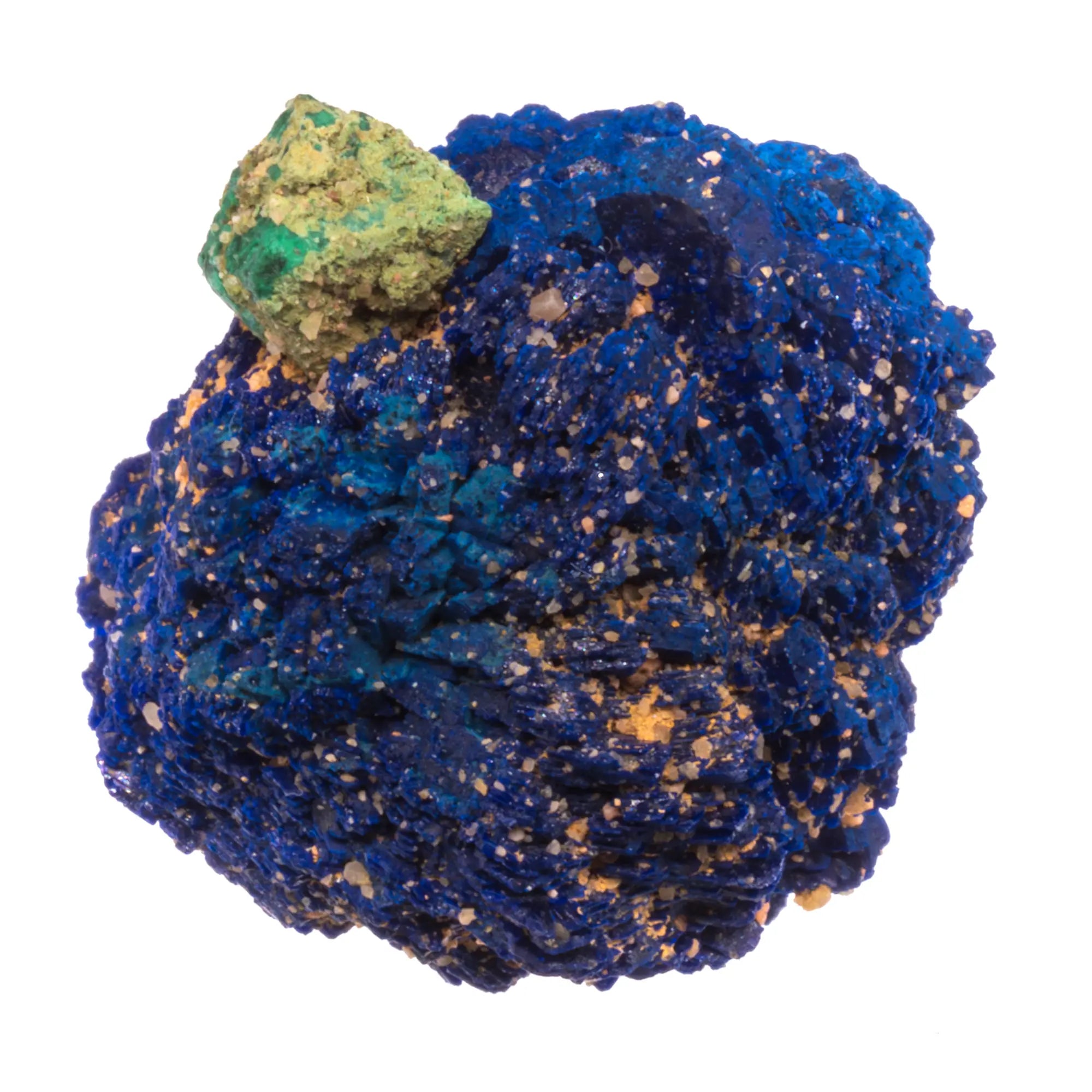 Nodule d'Azurite avec Cuprite - Chessy, France - CRISTAL SOURCES