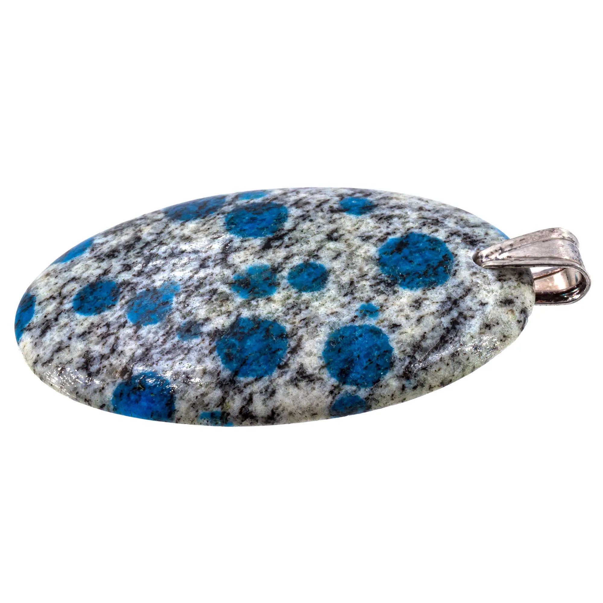 Pendentif azurite argent - CRISTAL SOURCES