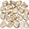 Pierre roulée naturelle Bytownite, appelée aussi labradorite dorée, de Madagascar, pierres polies translucides aux nuances champagne
