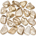 Pierre roulée naturelle Bytownite, appelée aussi labradorite dorée, de Madagascar, pierres polies translucides aux nuances champagne