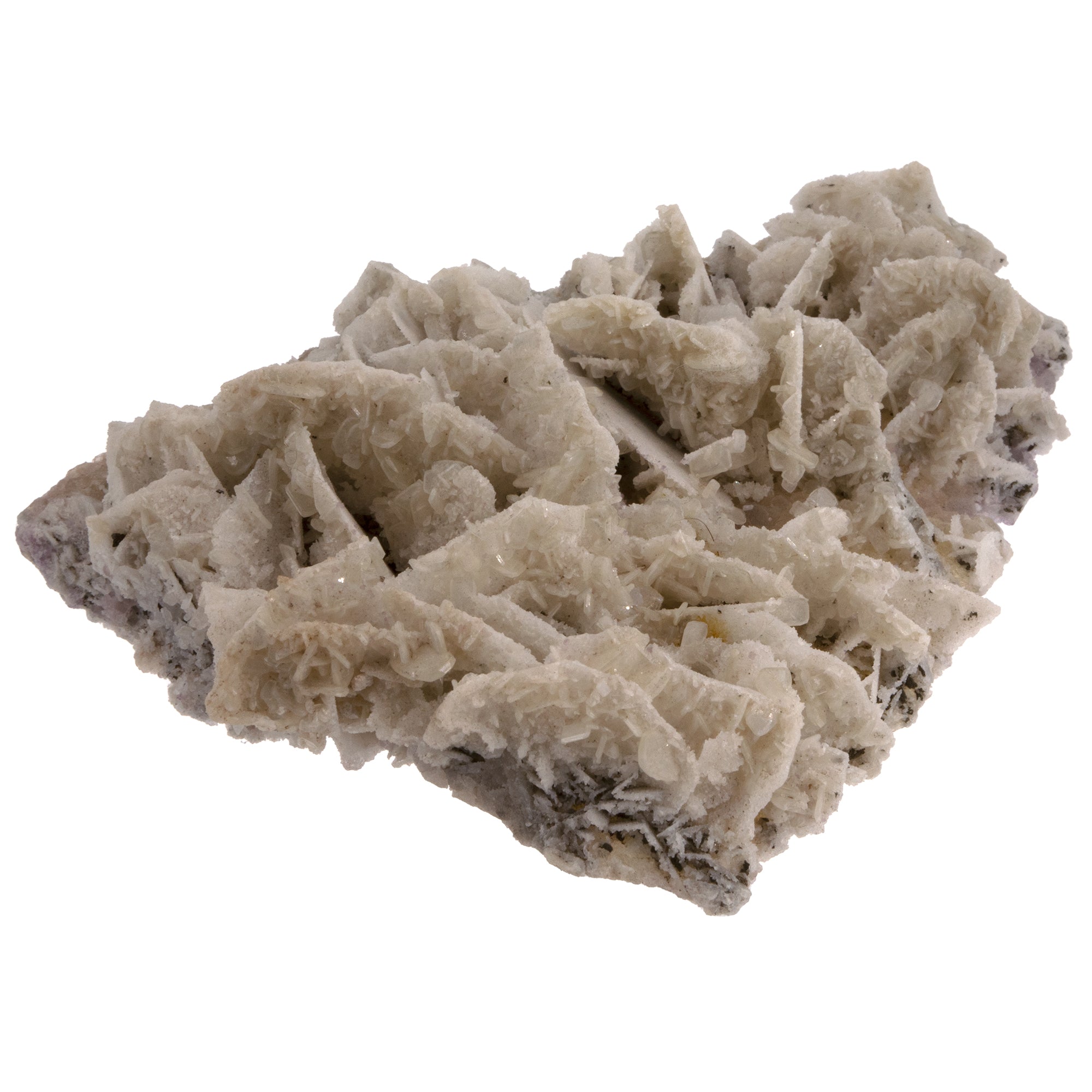 Baryte bleue brute sur limonite du Maroc – Pierre fine unique