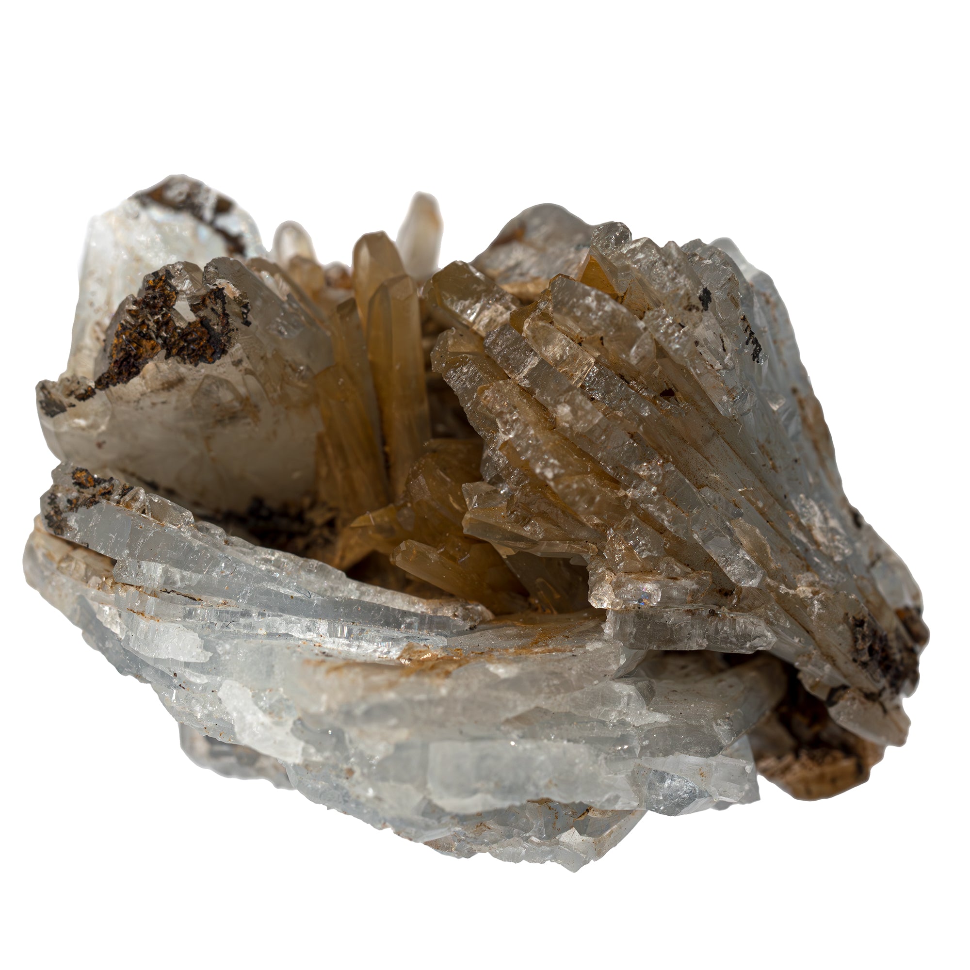 Baryte bleue - limonite - pierre brute - Maroc 