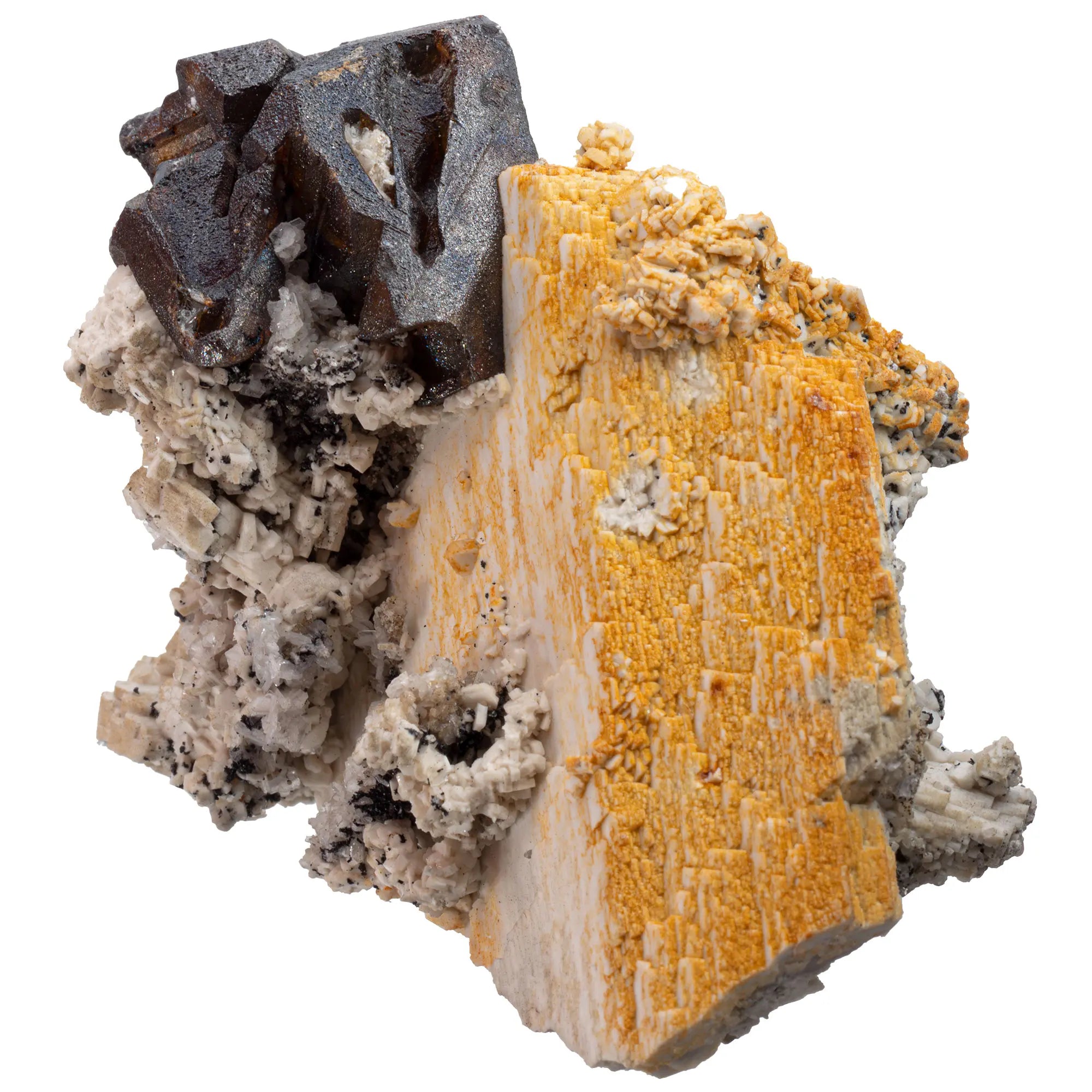 Sphalérite - Albite - Microcline - cristal-brut - Quebec Canada - CRISTAL SOURCES