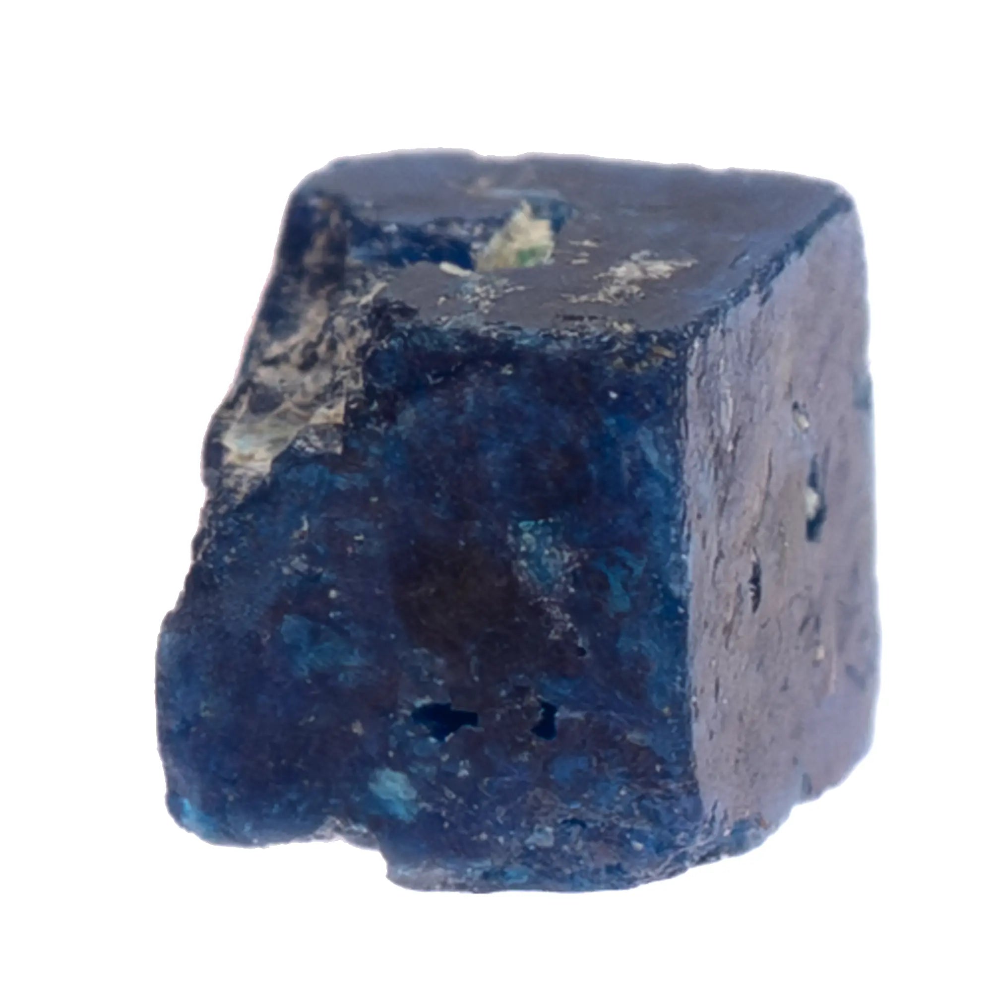 Micro boléite bleue – faces cubiques et arêtes triangulaires