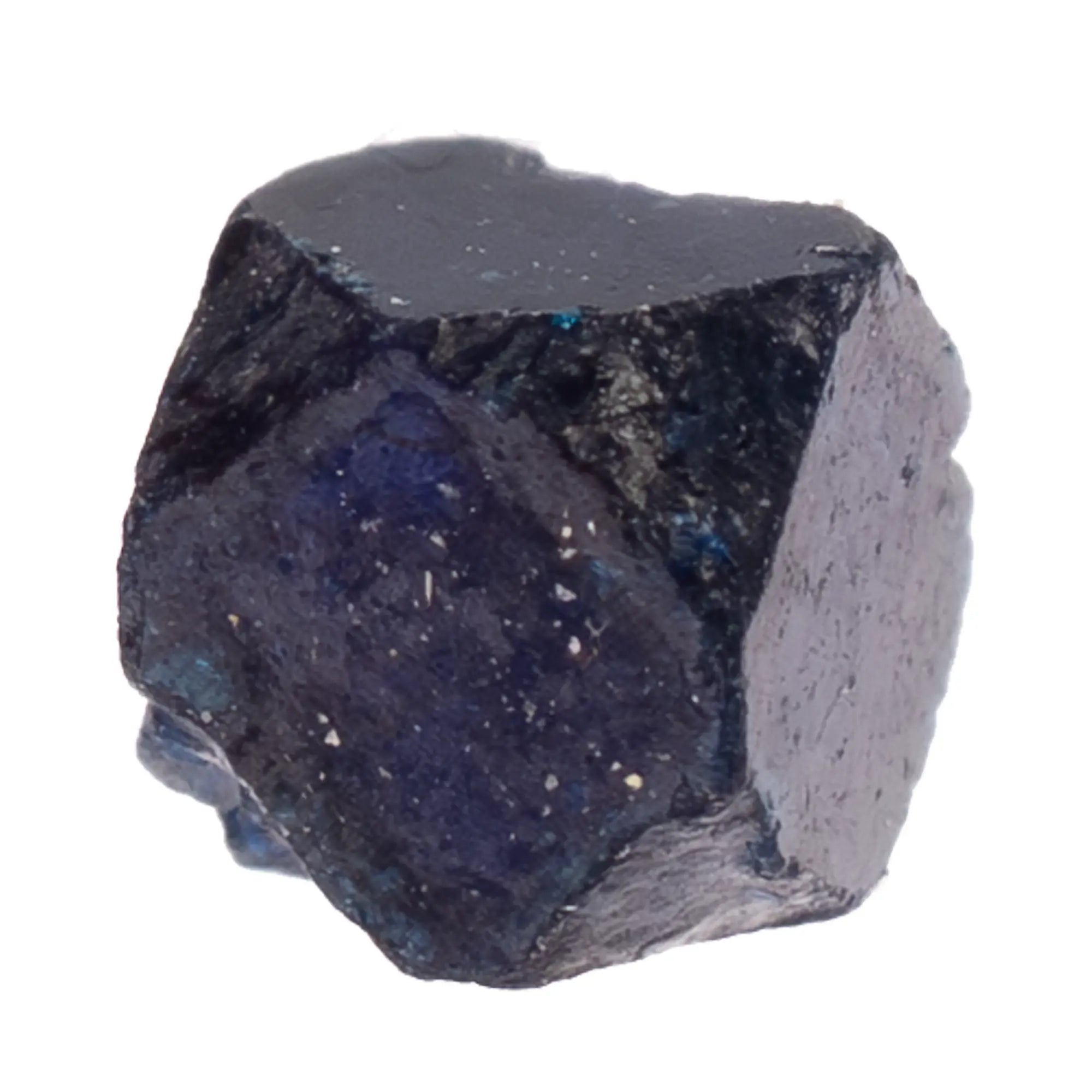 Boléite bleu azur – cristal pseudo-dodécaédrique – Mine Amelia Mexique